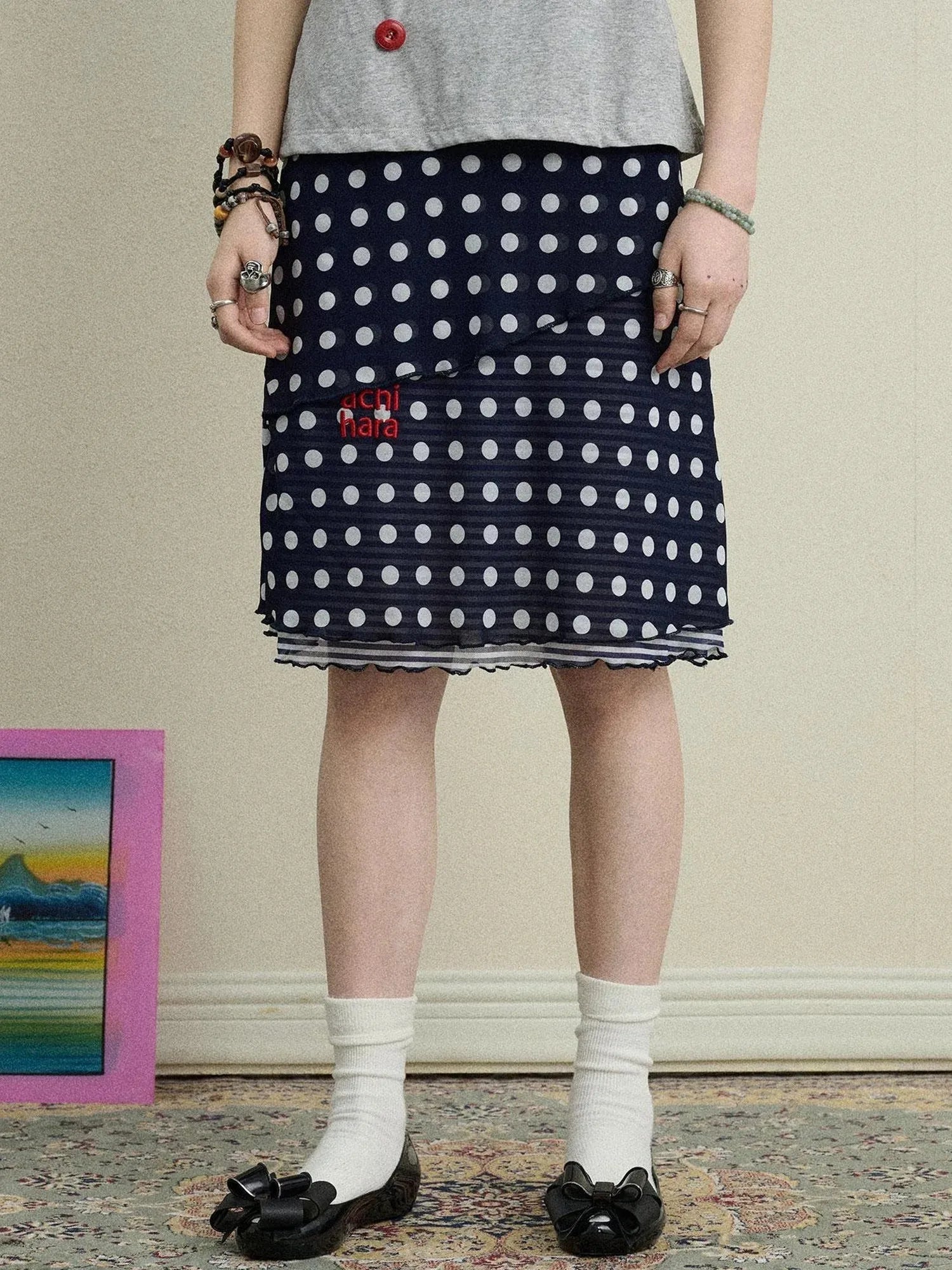 Jammy Dot A Line Skirt
