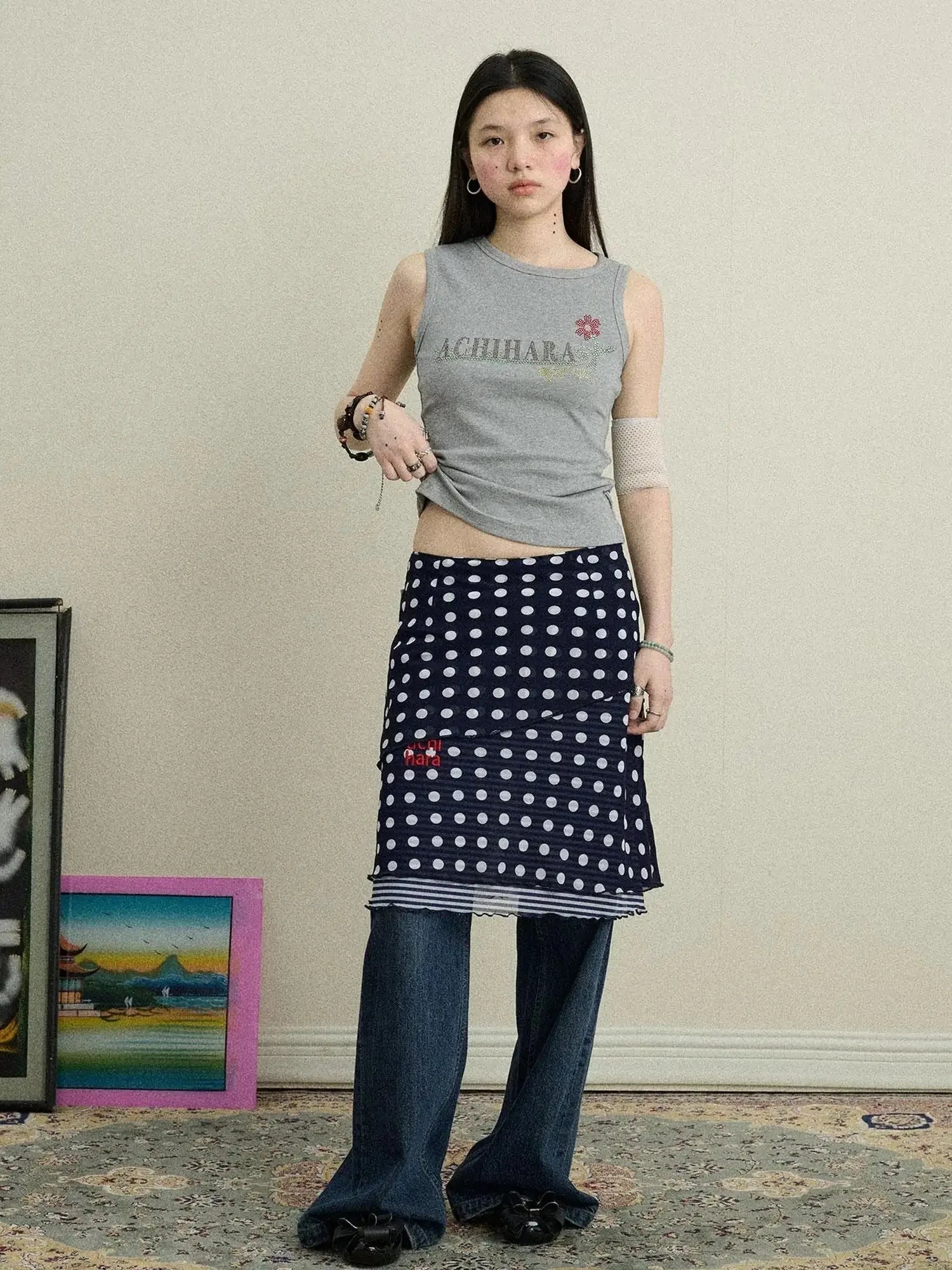 Jammy Dot A Line Skirt