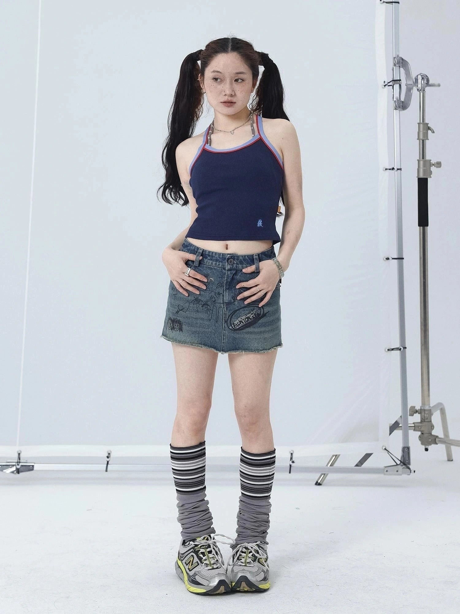 Japanese Style Strapless Crop Top