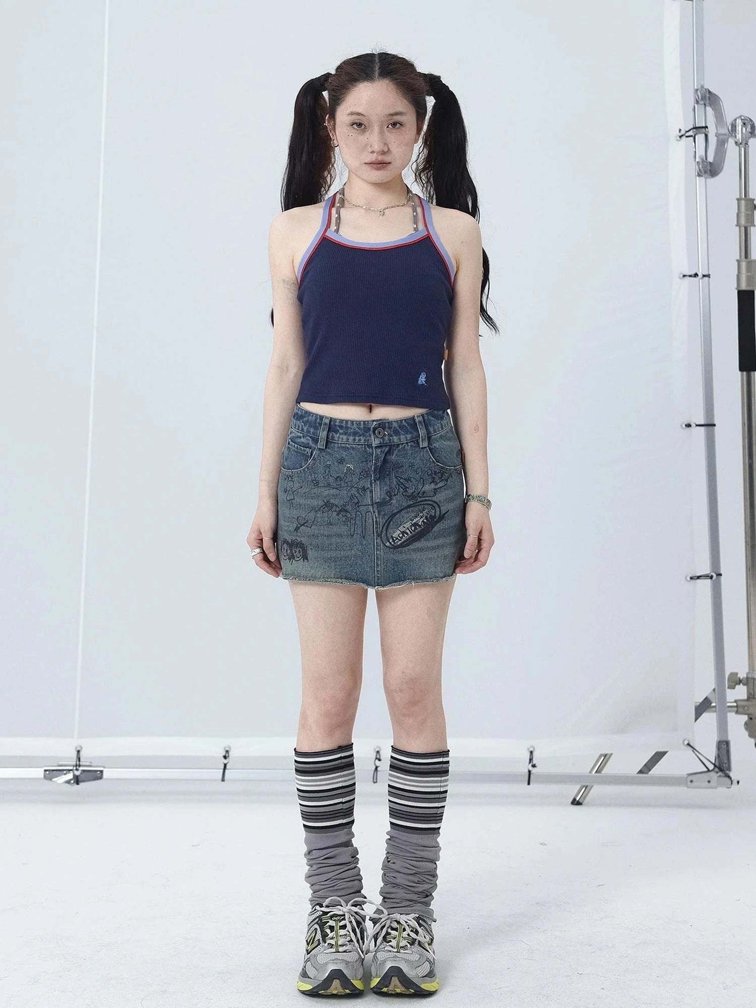 Japanese Style Strapless Crop Top