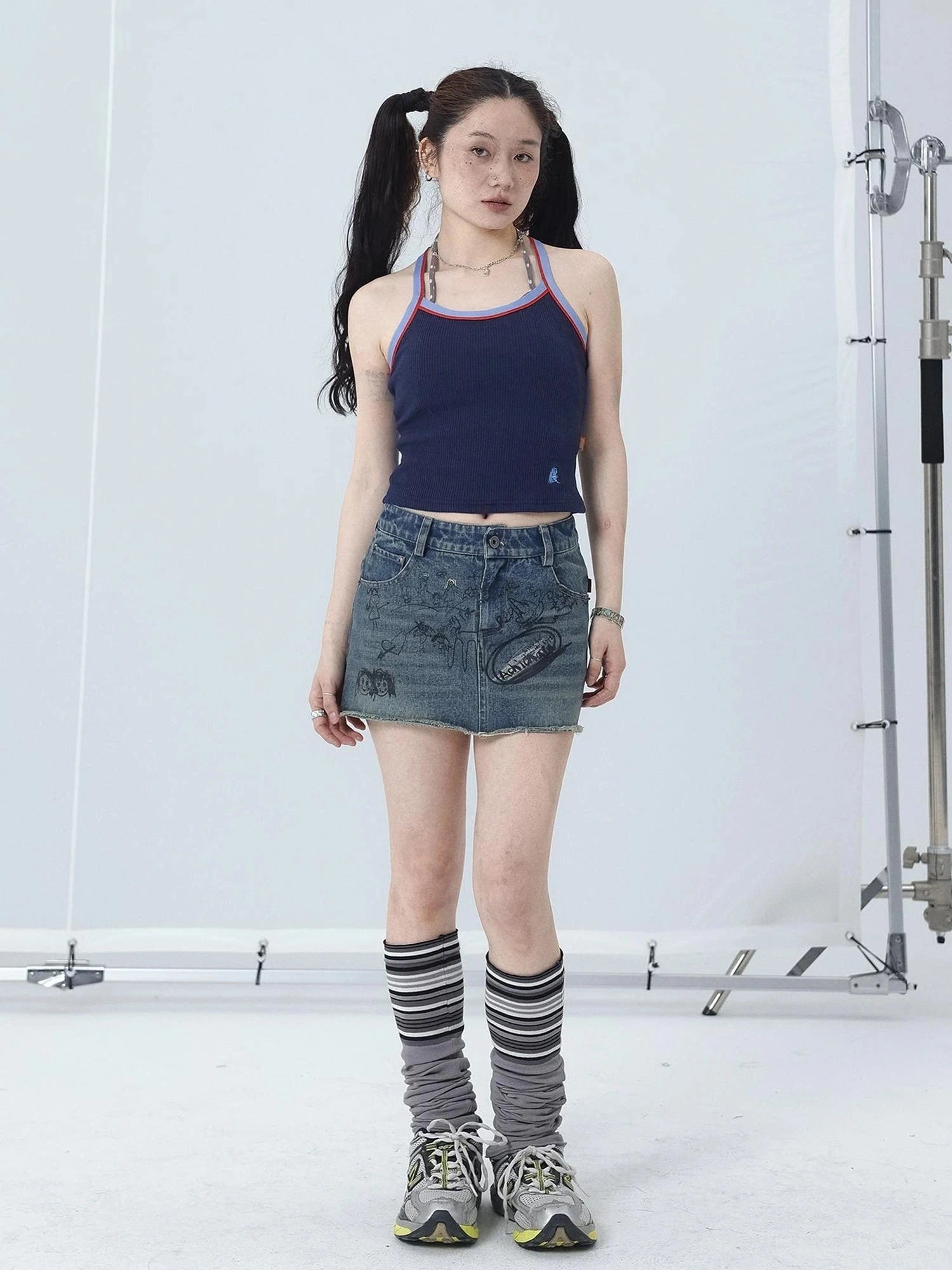 Japanese Style Strapless Crop Top