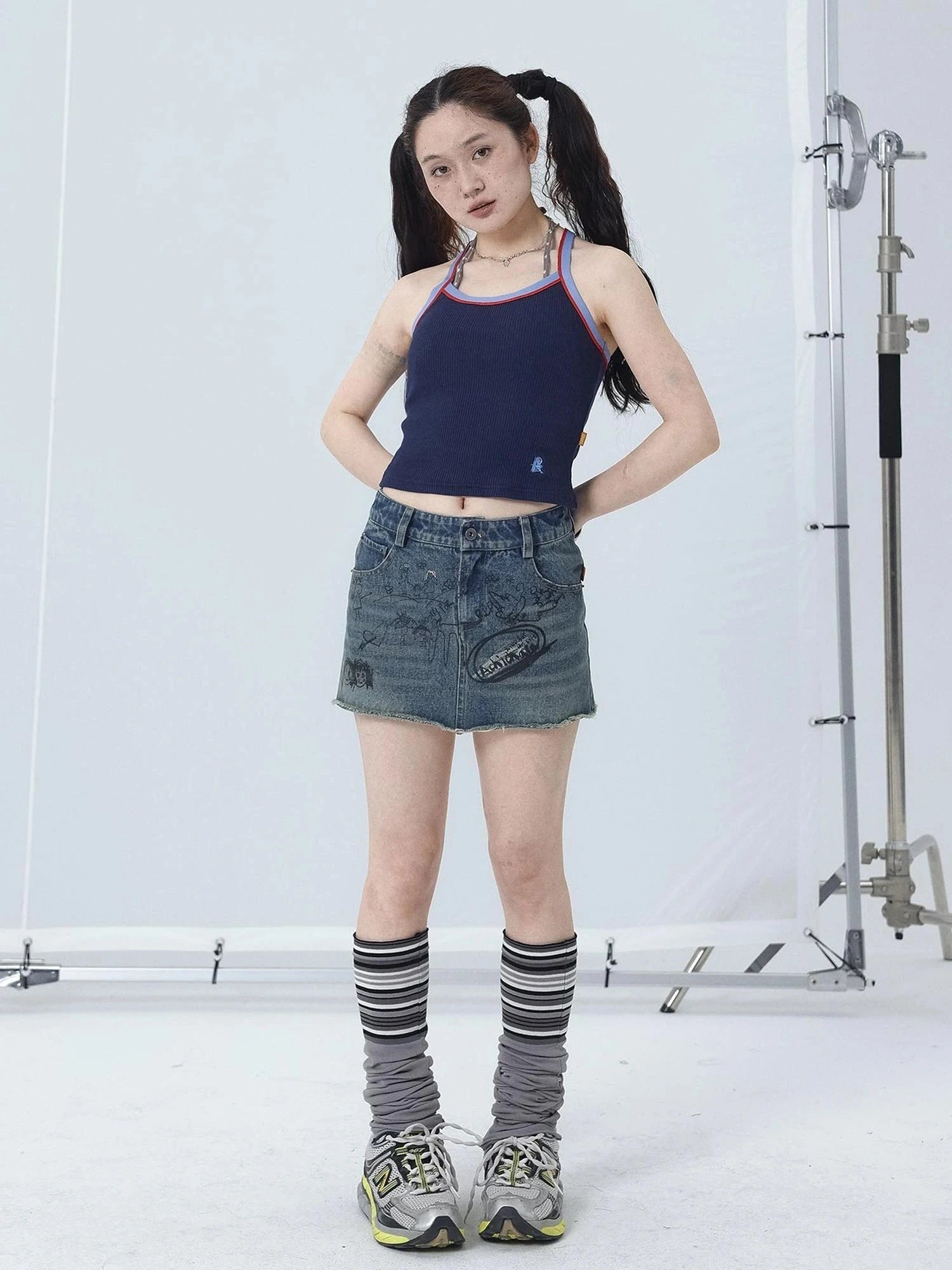 Japanese Style Strapless Crop Top