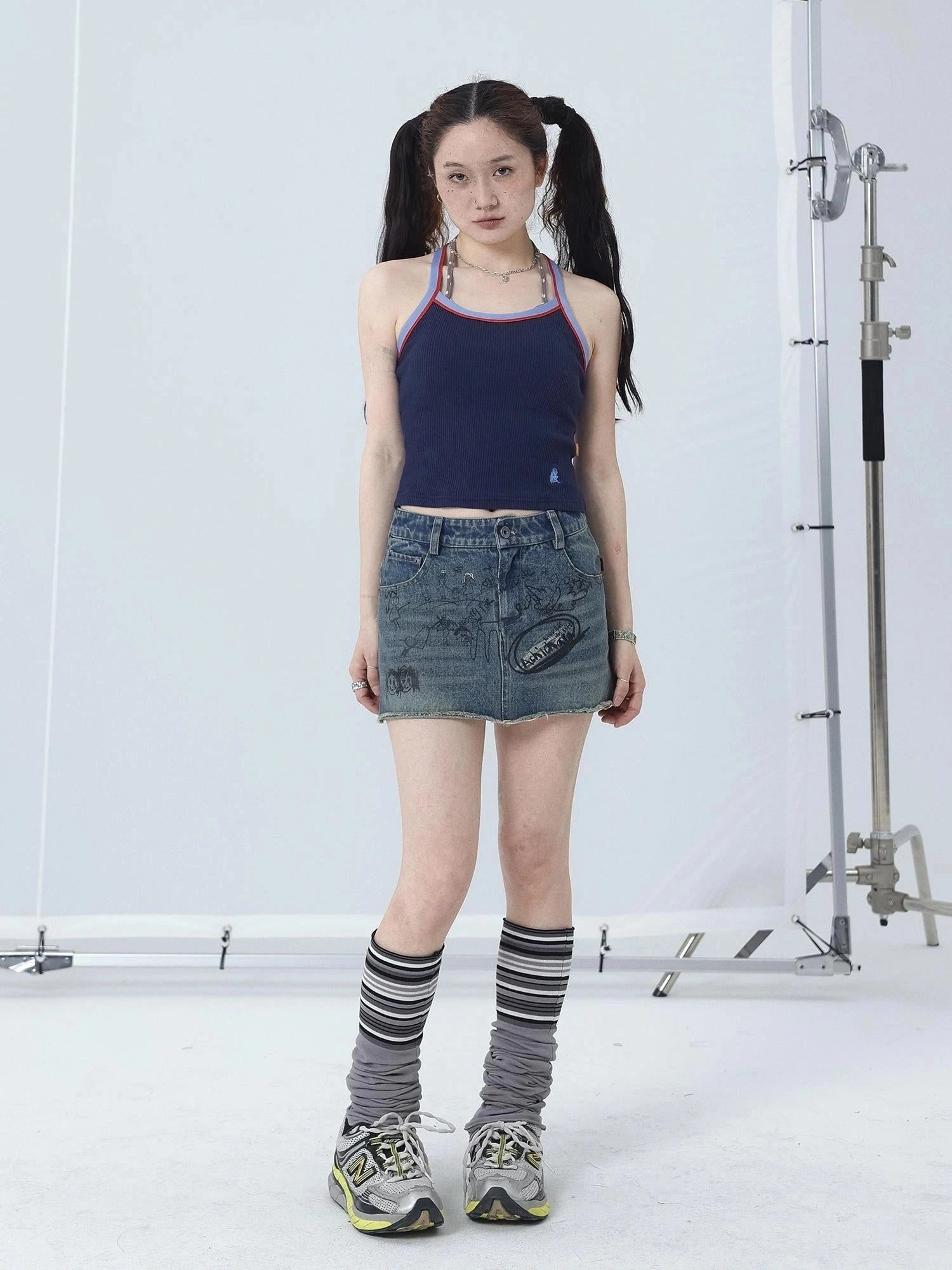 Japanese Style Strapless Crop Top
