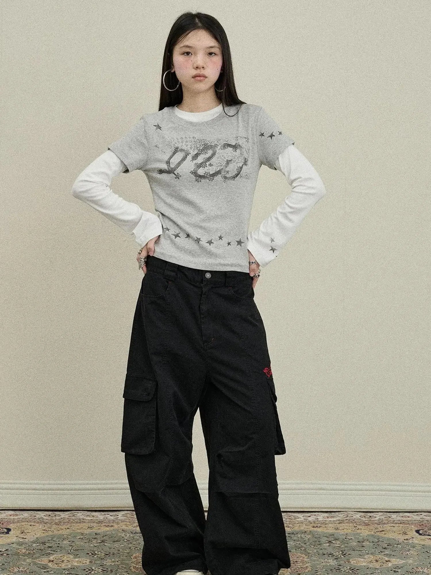 Loose Fit Denim Overalls 2025 Autumn New Drop Leg Trousers