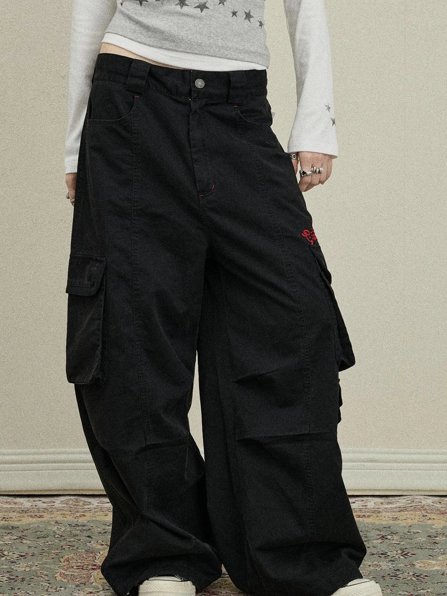 Loose Fit Denim Overalls 2025 Autumn New Drop Leg Trousers