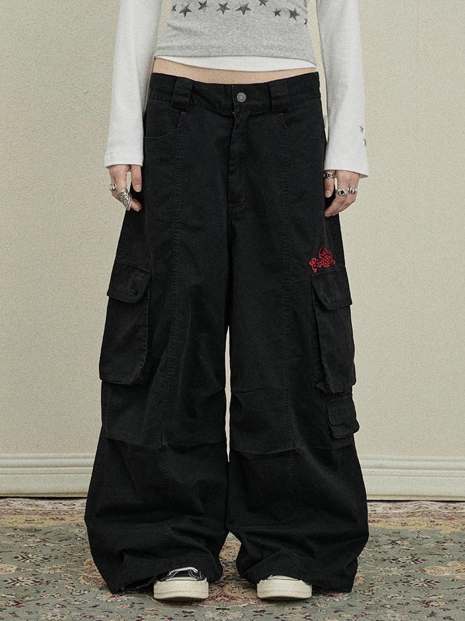 Loose Fit Denim Overalls 2025 Autumn New Drop Leg Trousers