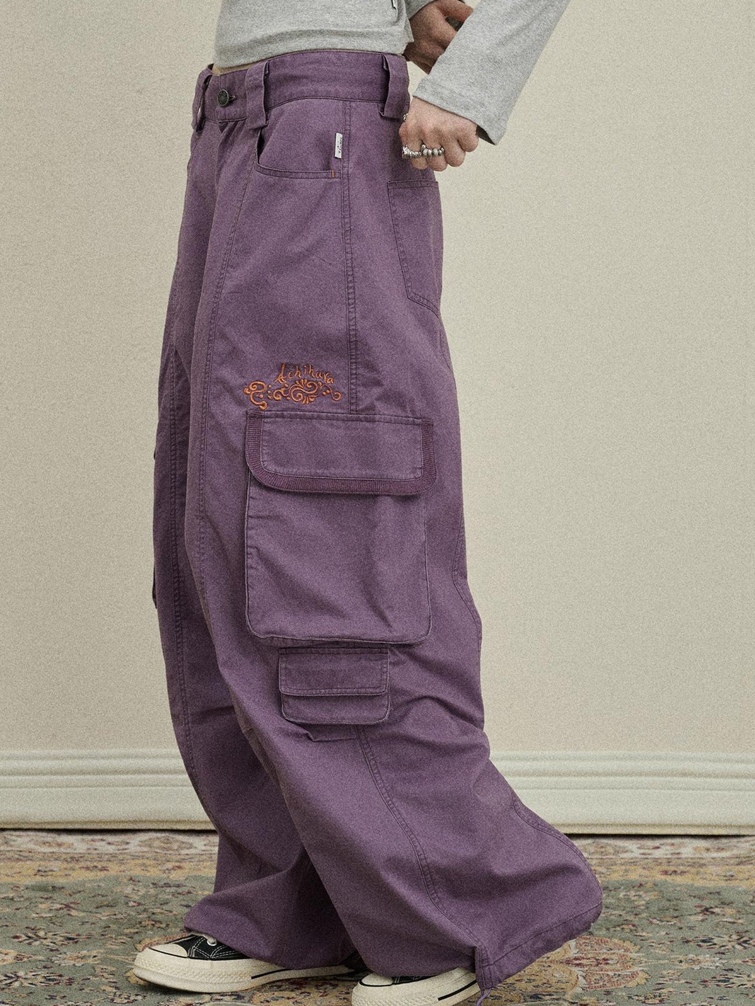 Update Achihara Loose Fit Denim Overalls 2025 Autumn New Drop Leg Trousers