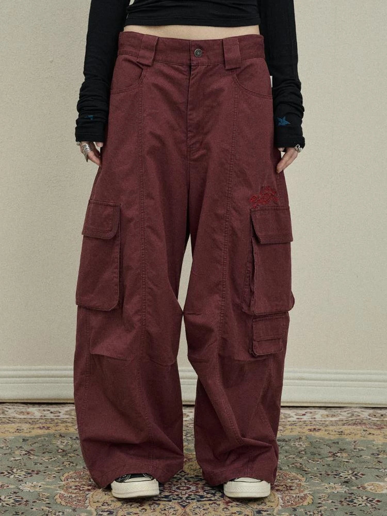 Loose Fit Denim Overalls 2025 Autumn New Drop Leg Trousers
