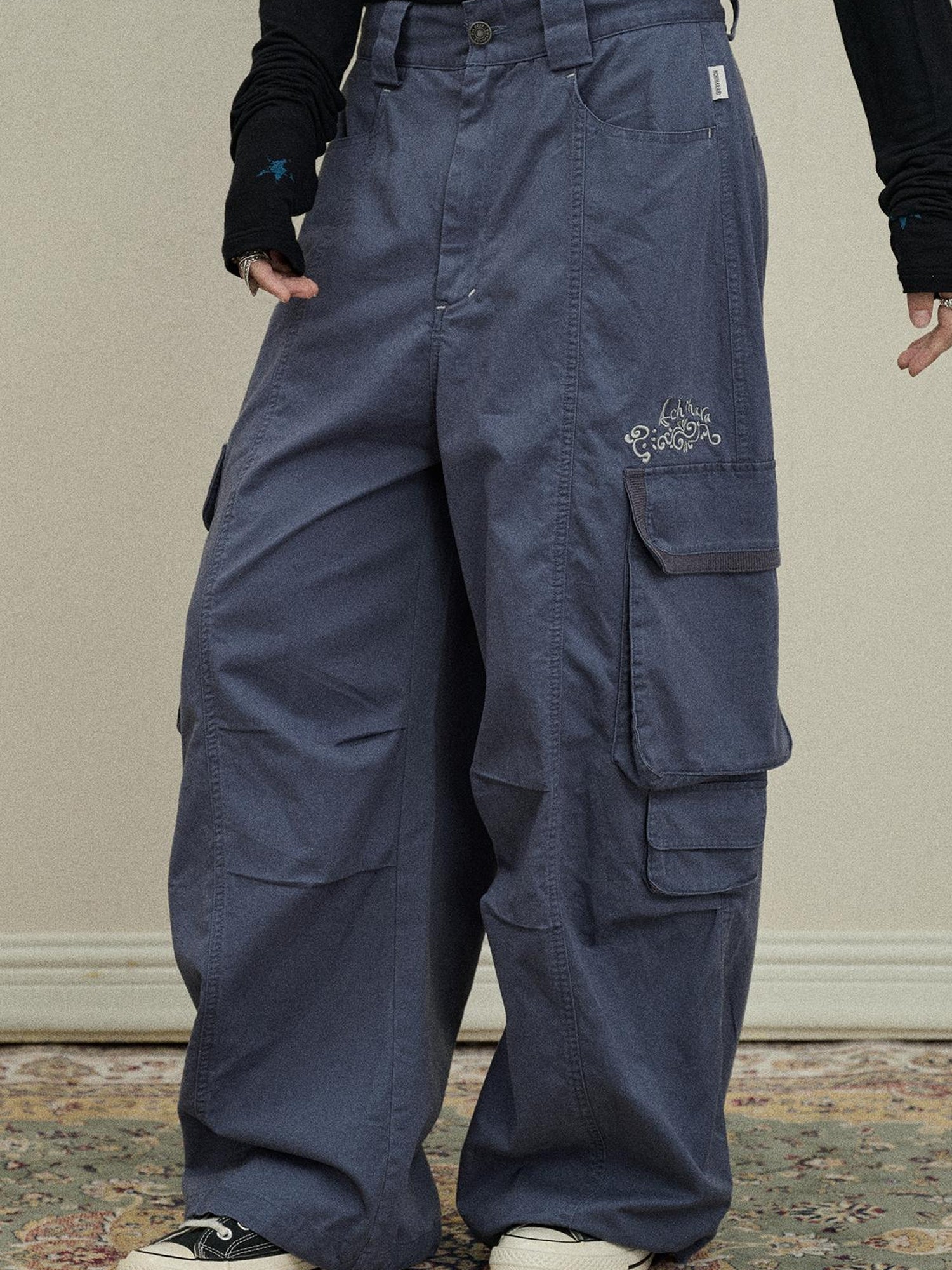 Update Achihara Loose Fit Denim Overalls 2025 Autumn New Drop Leg Trousers