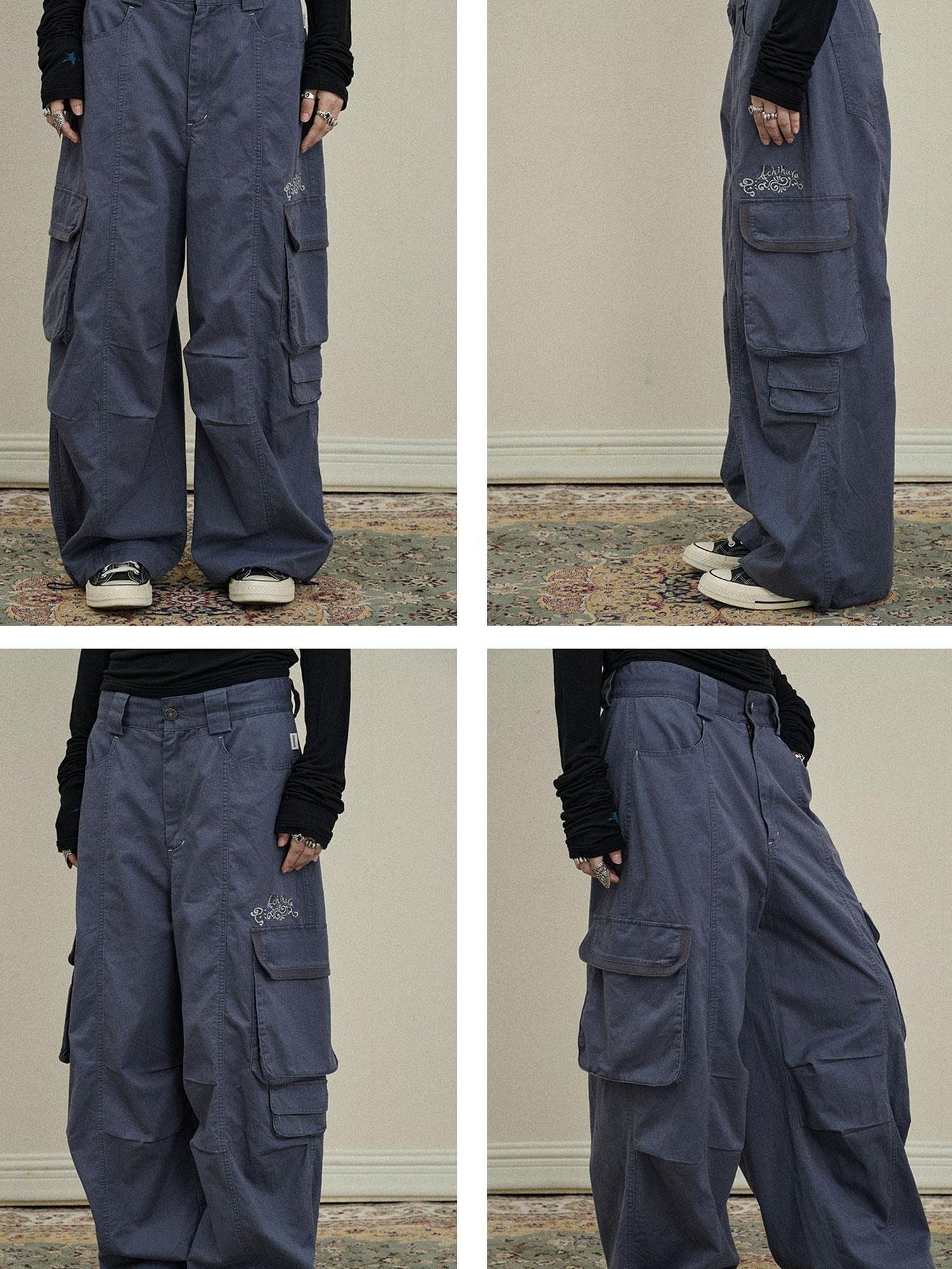 Update Achihara Loose Fit Denim Overalls 2025 Autumn New Drop Leg Trousers