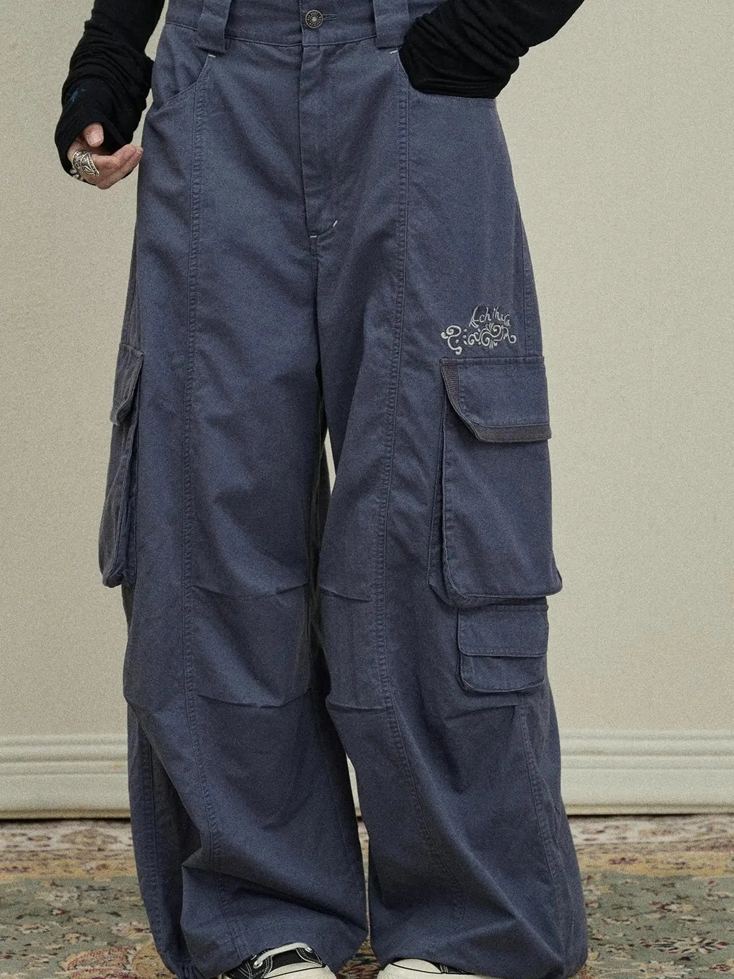 Loose Fit Denim Overalls 2025 Autumn New Drop Leg Trousers