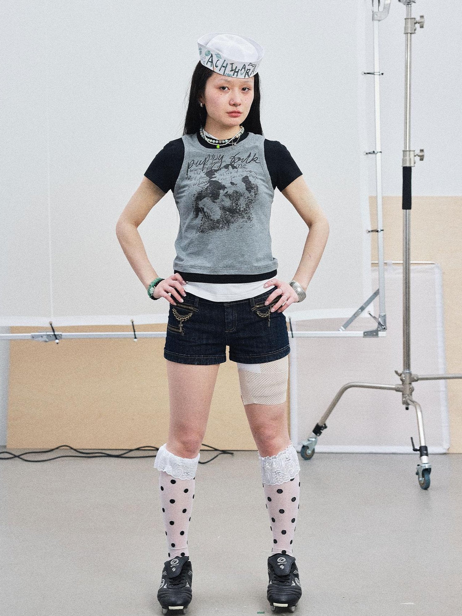 Achihara Lukasi Super Low-Rise Denim Hot Shorts