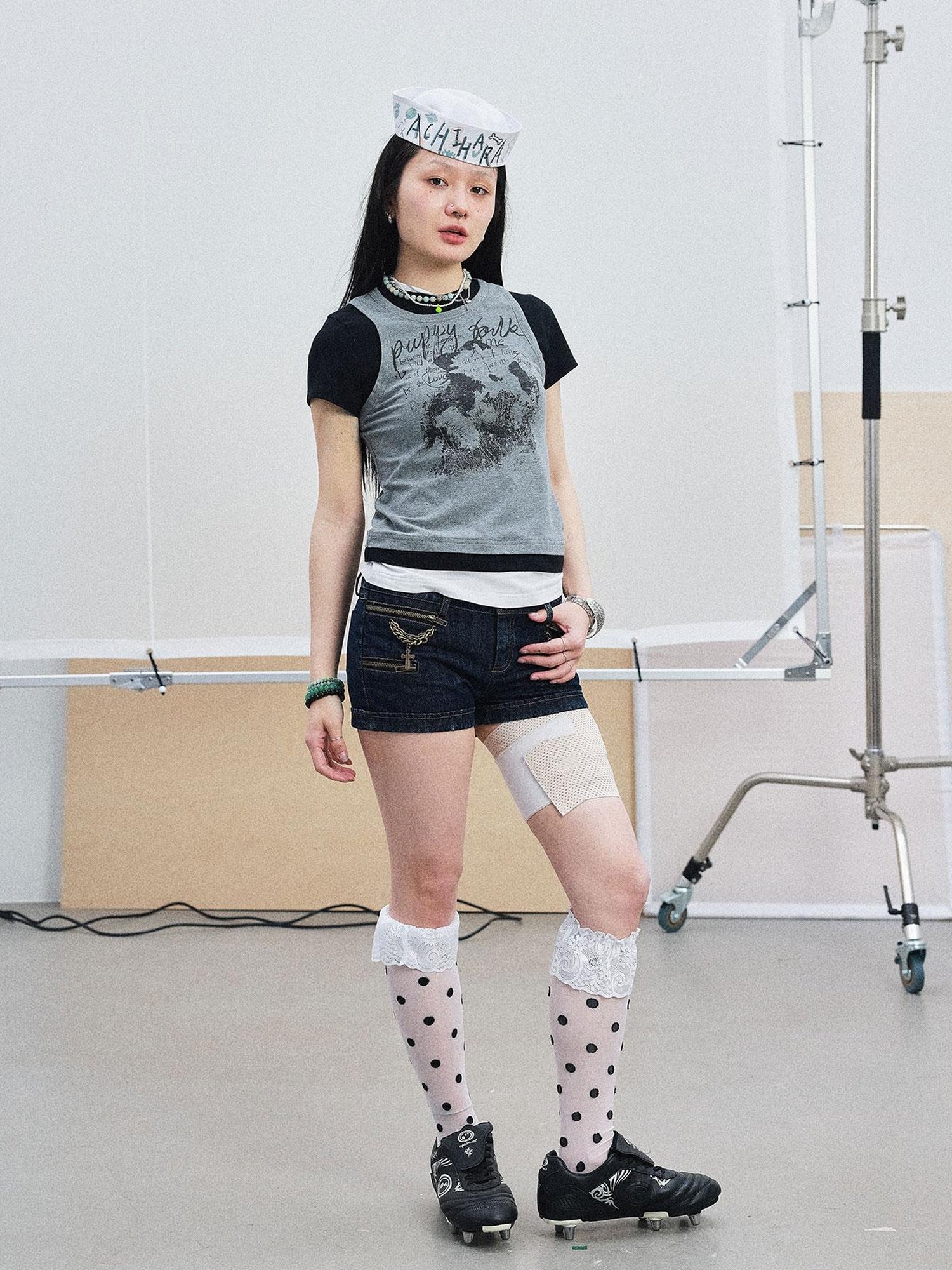 Achihara Lukasi Super Low-Rise Denim Hot Shorts