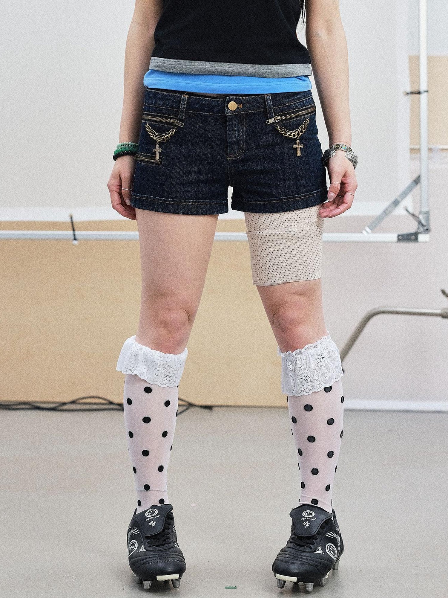 Achihara Lukasi Super Low-Rise Denim Hot Shorts