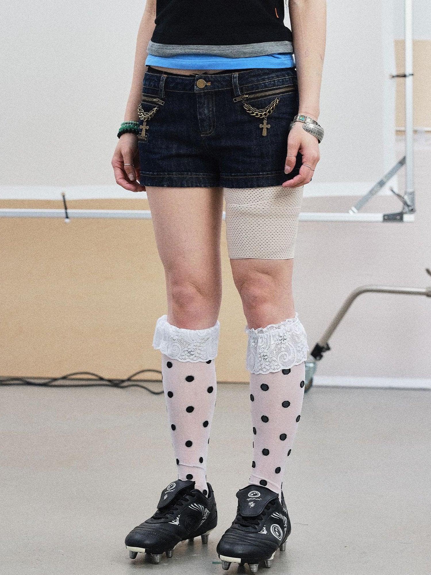 Achihara Lukasi Super Low-Rise Denim Hot Shorts