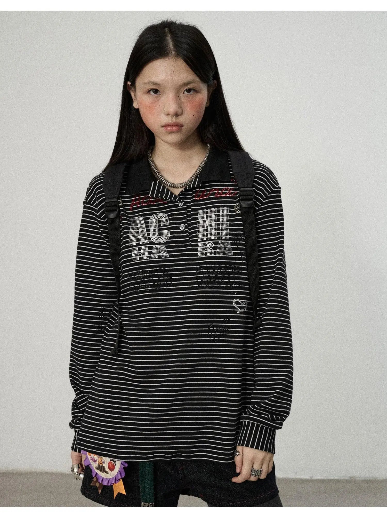 Matata 2.0 Stripe Polo Shirt Relaxed Fit Cotton Blend