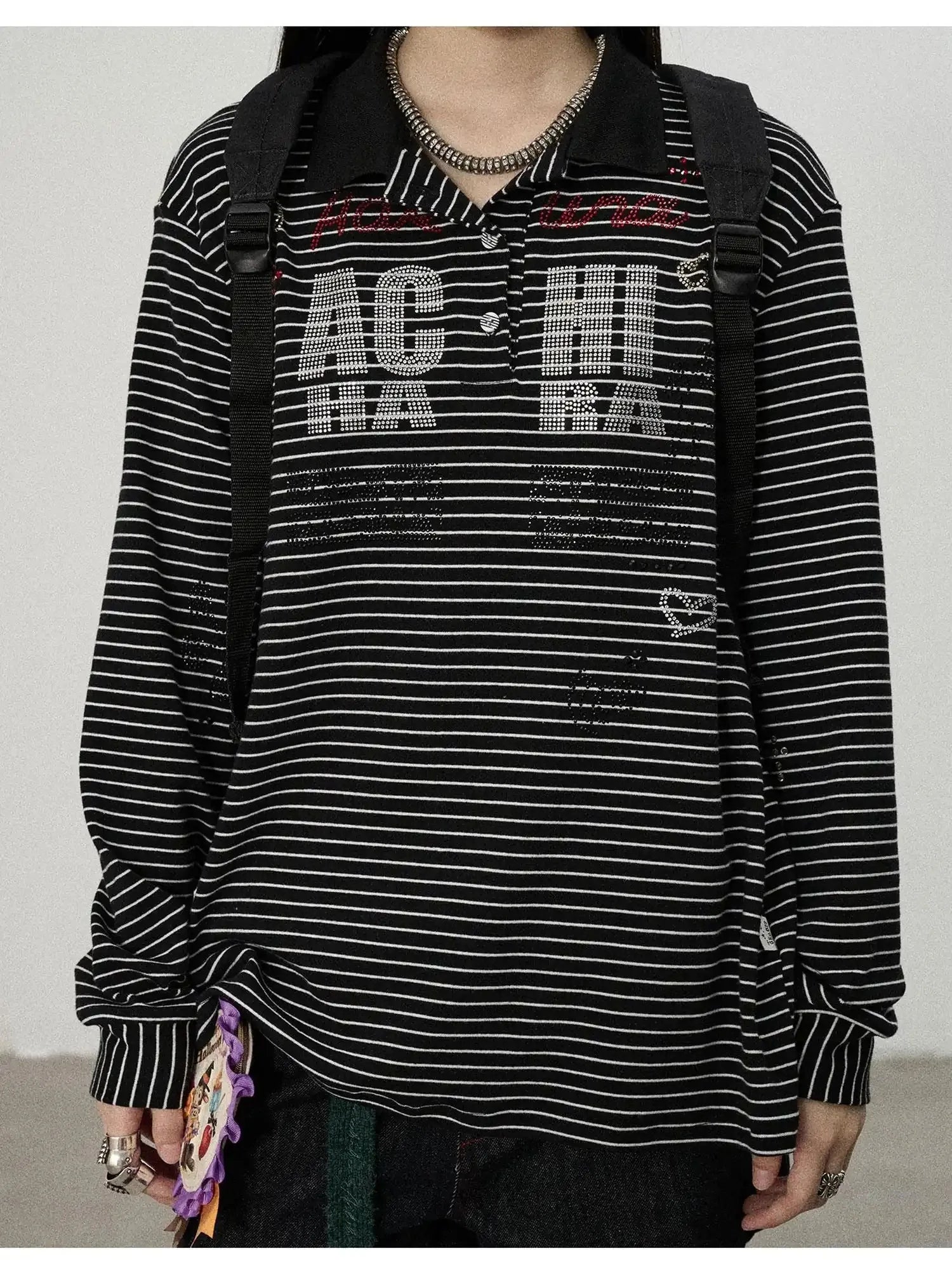 Matata 2.0 Stripe Polo Shirt Relaxed Fit Cotton Blend