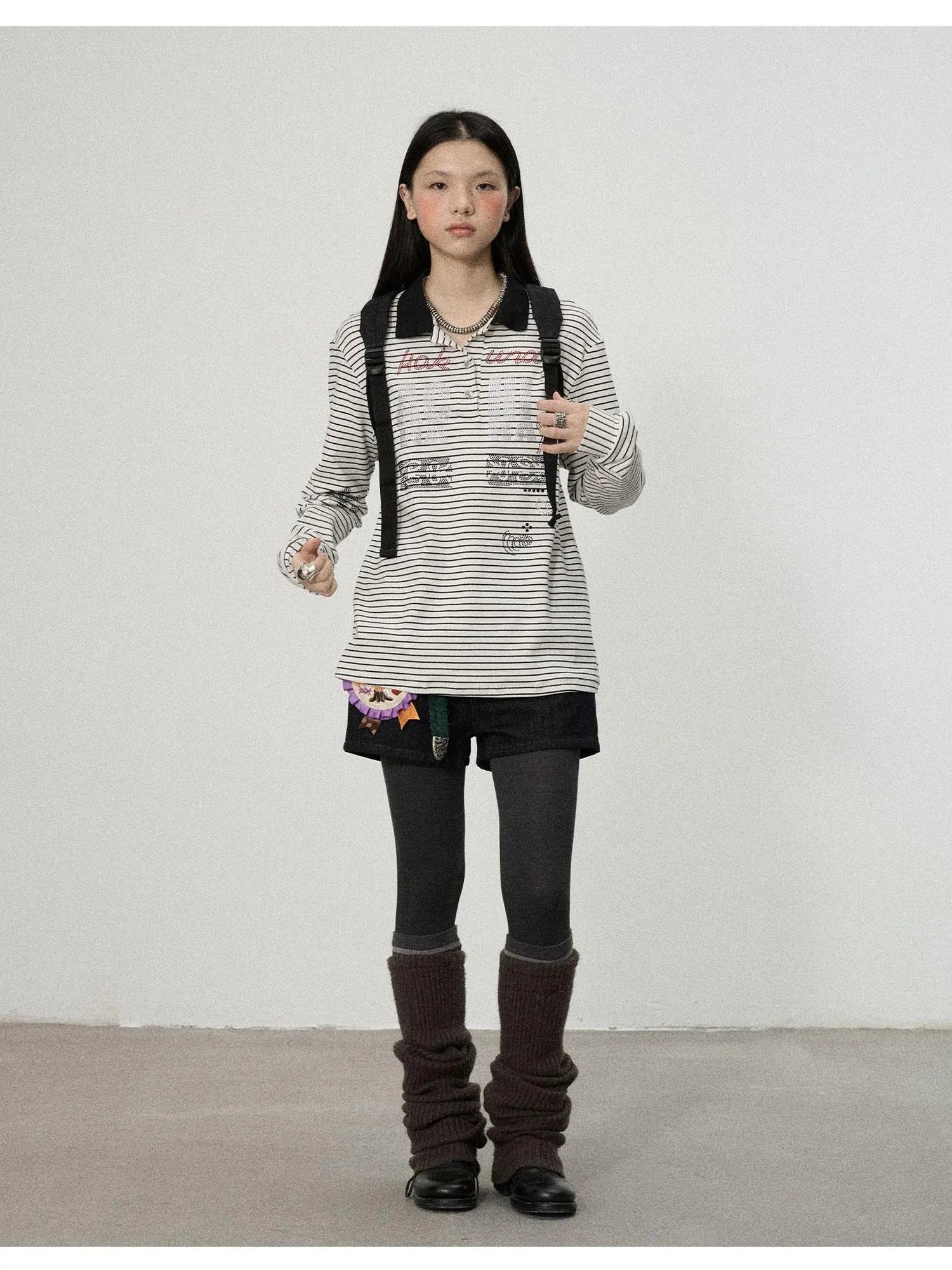 Matata 2.0 Stripe Polo Shirt Relaxed Fit Cotton Blend