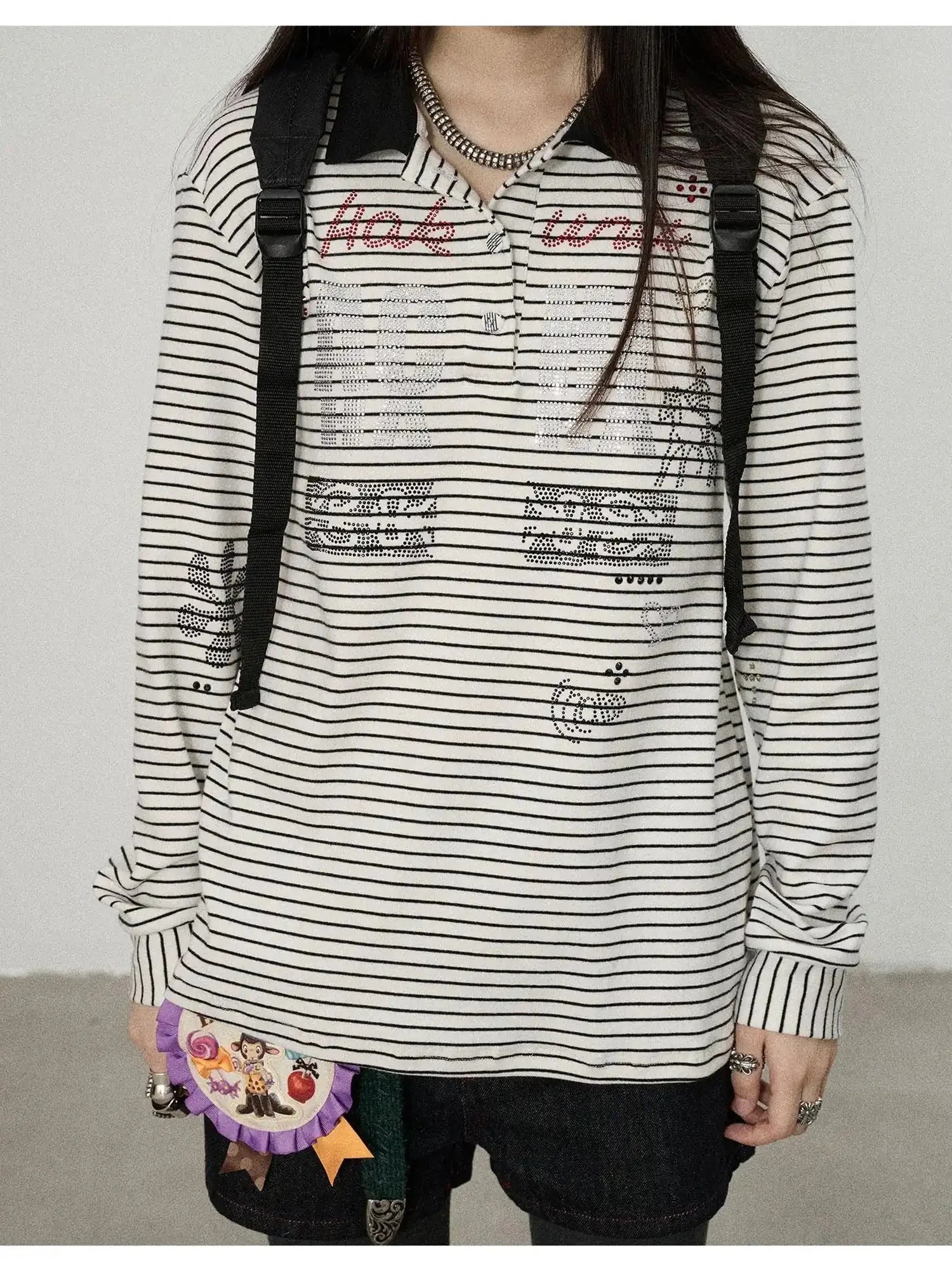 Matata 2.0 Stripe Polo Shirt Relaxed Fit Cotton Blend