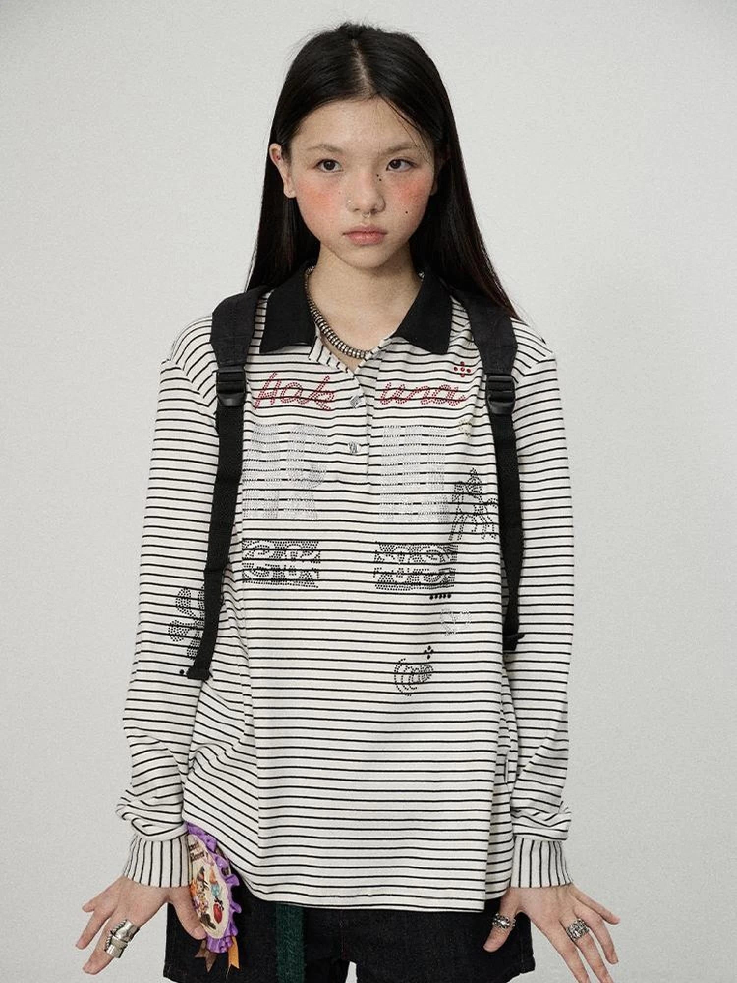 Matata 2.0 Stripe Polo Shirt Relaxed Fit Cotton Blend