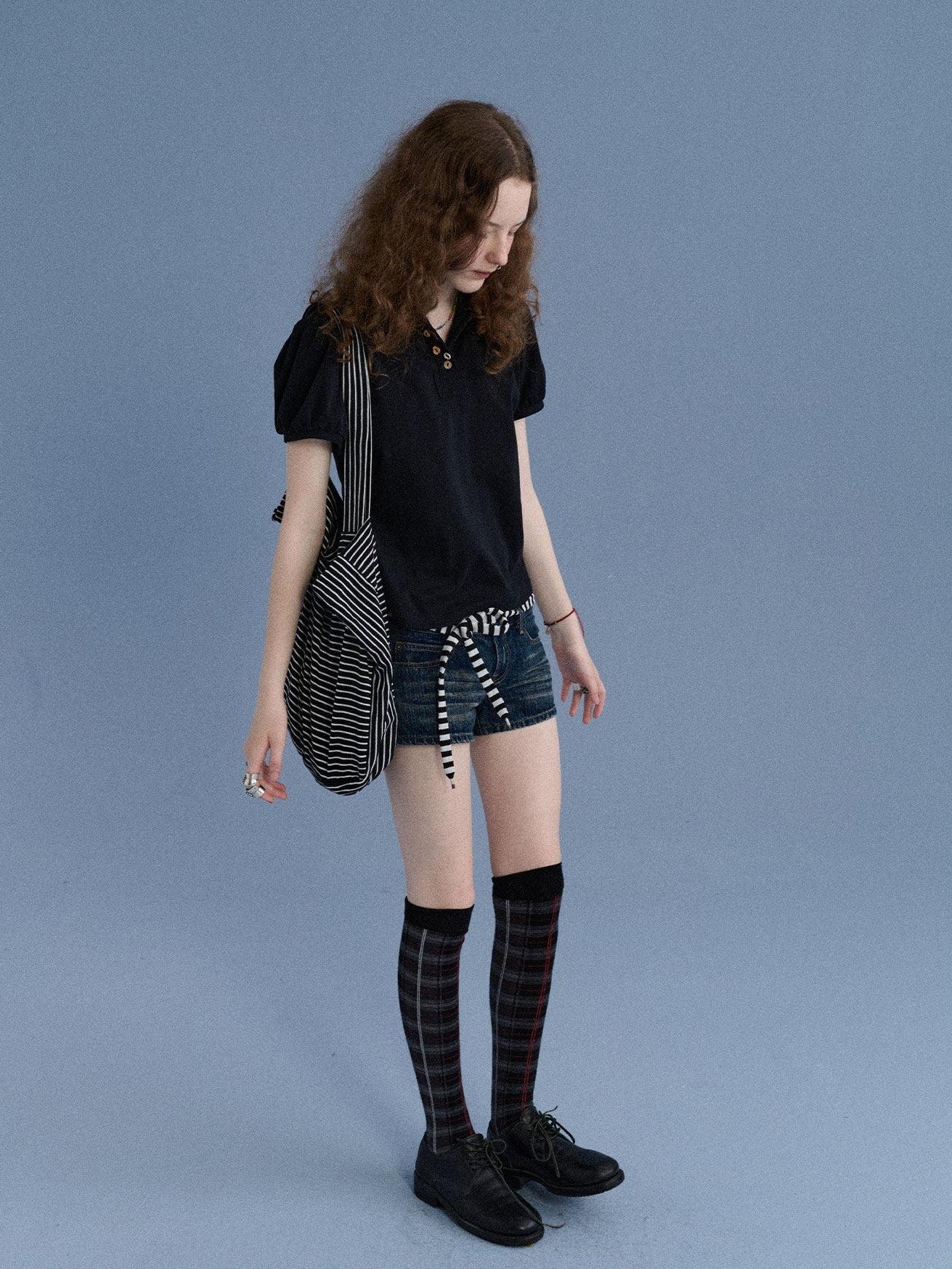Achihara Minimalist Puff Sleeve Polo Women&