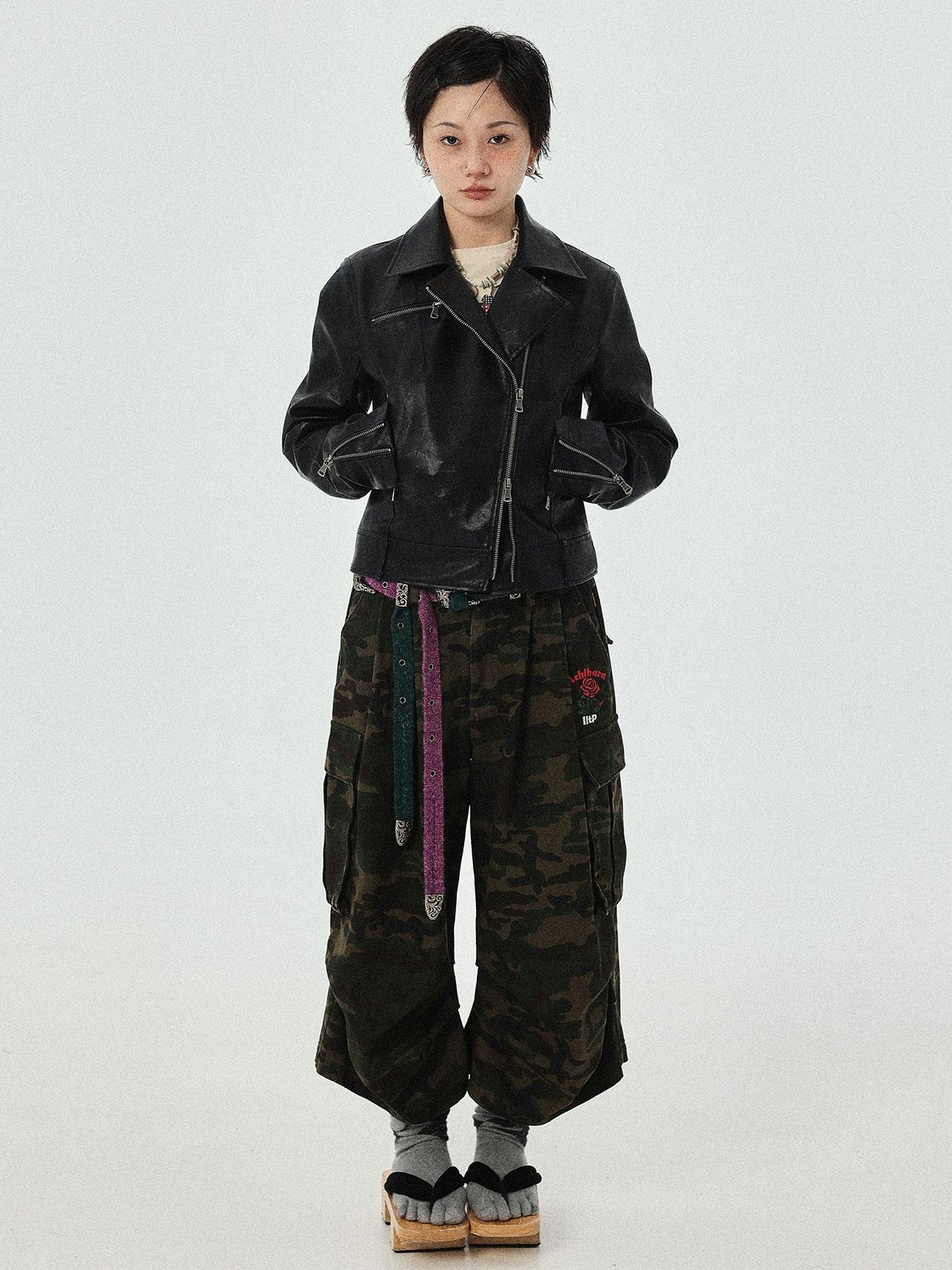 Achihara Minnie S Vintage Pu Leather Jacket