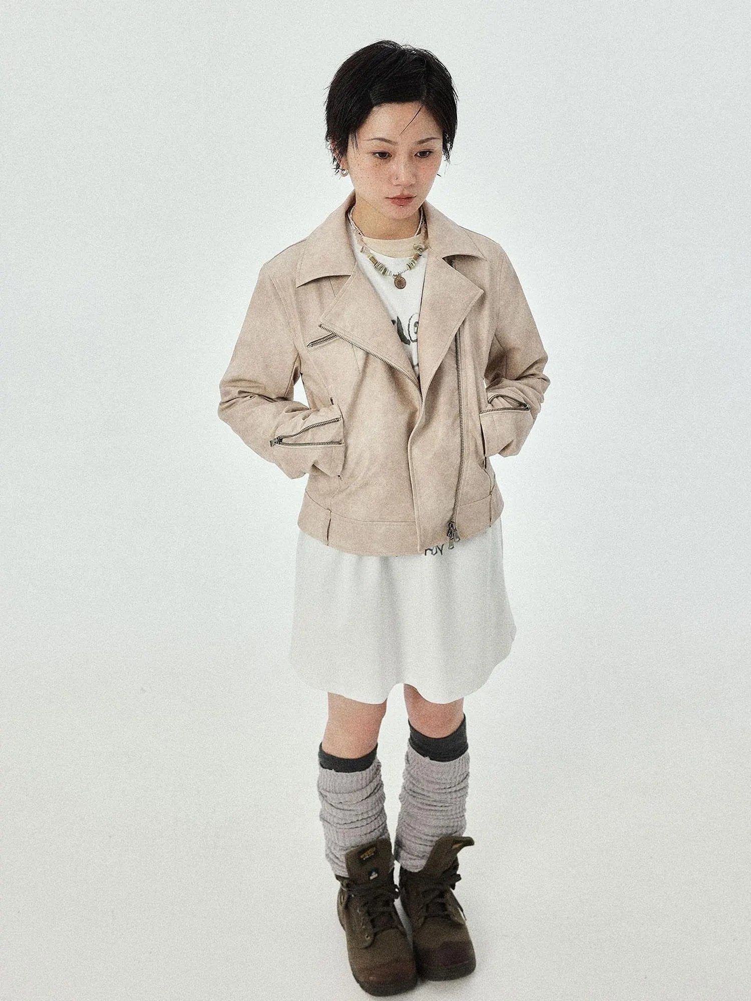 Minnie S Vintage Pu Leather Jacket
