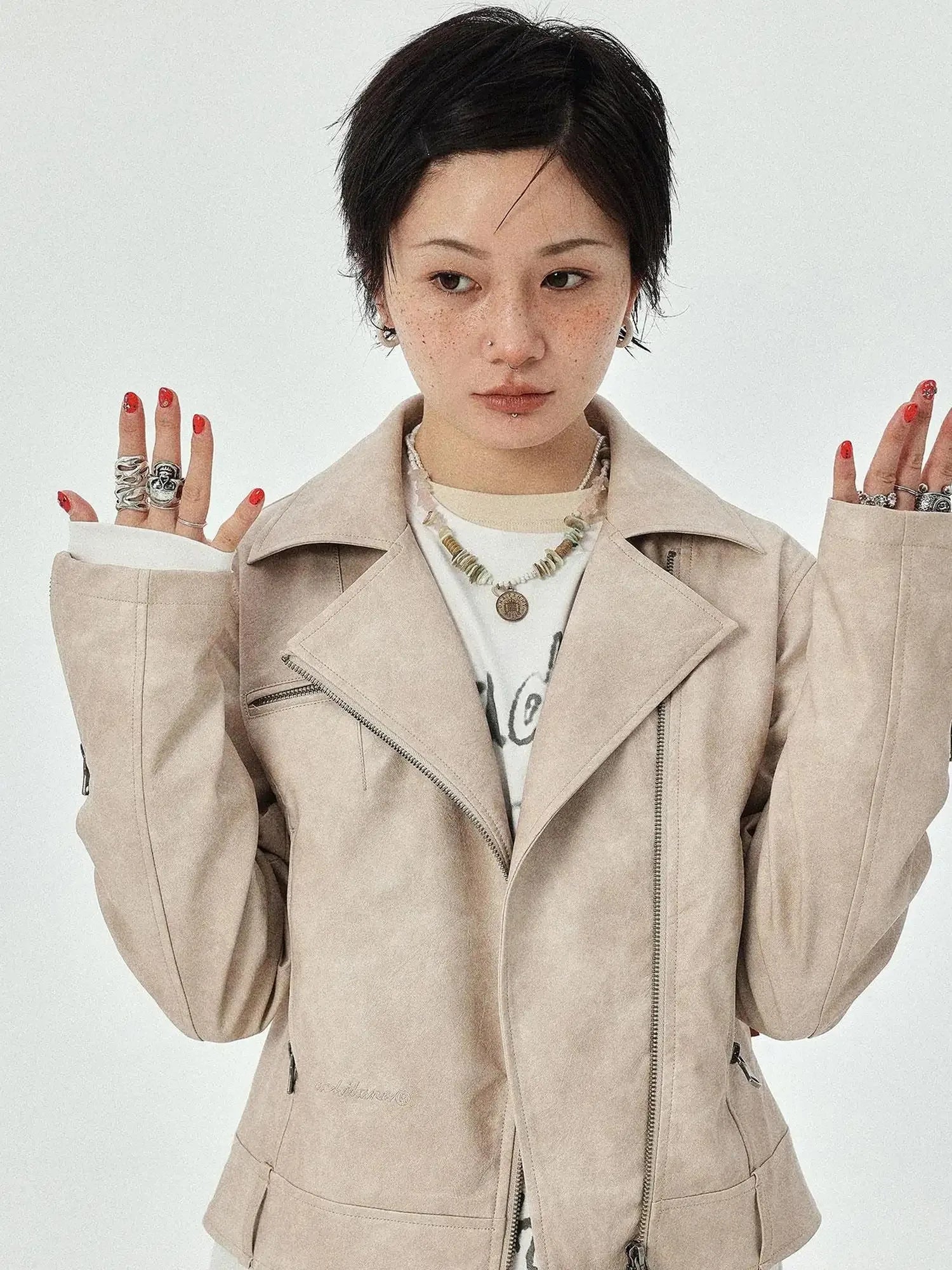 Minnie S Vintage Pu Leather Jacket