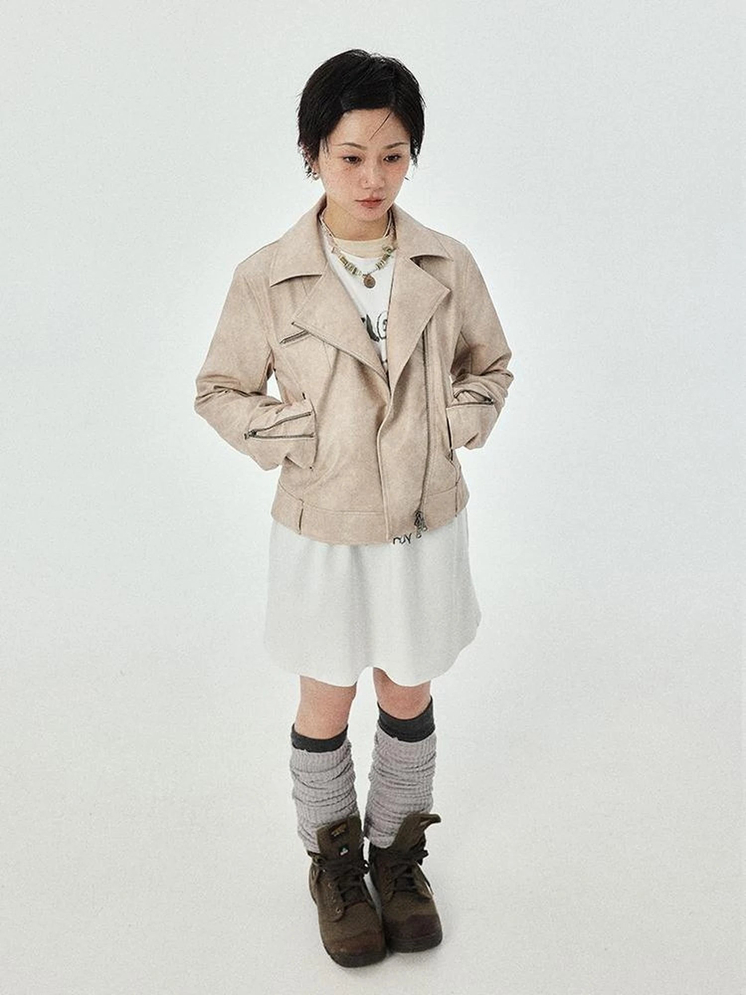 Minnie S Vintage Pu Leather Jacket