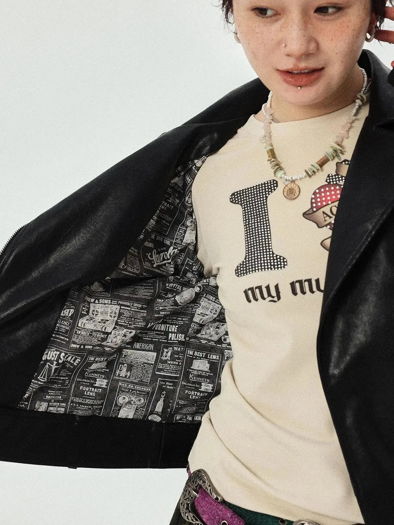 Minnie S Vintage Pu Leather Jacket