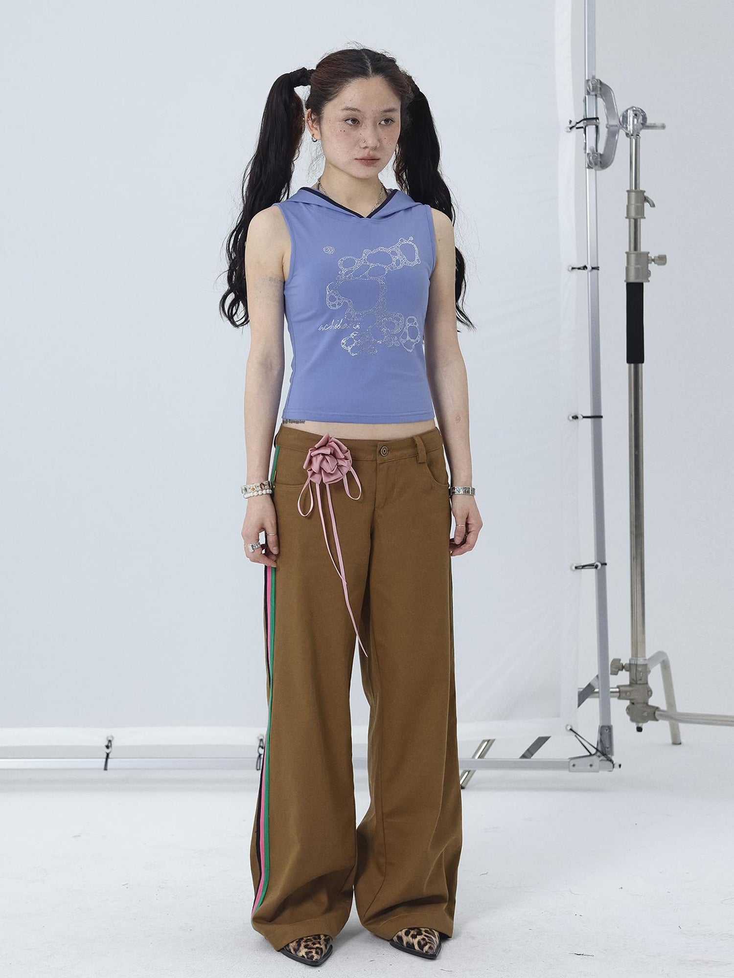 Achihara Missy Hilton Relaxed Wide Leg Trousers