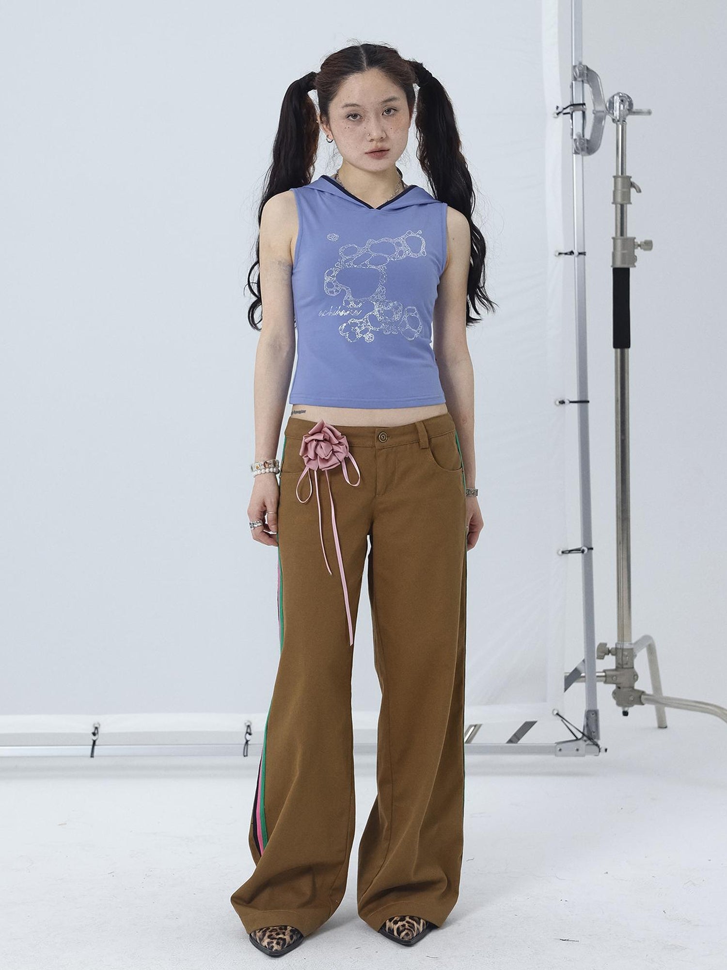Achihara Missy Hilton Relaxed Wide Leg Trousers