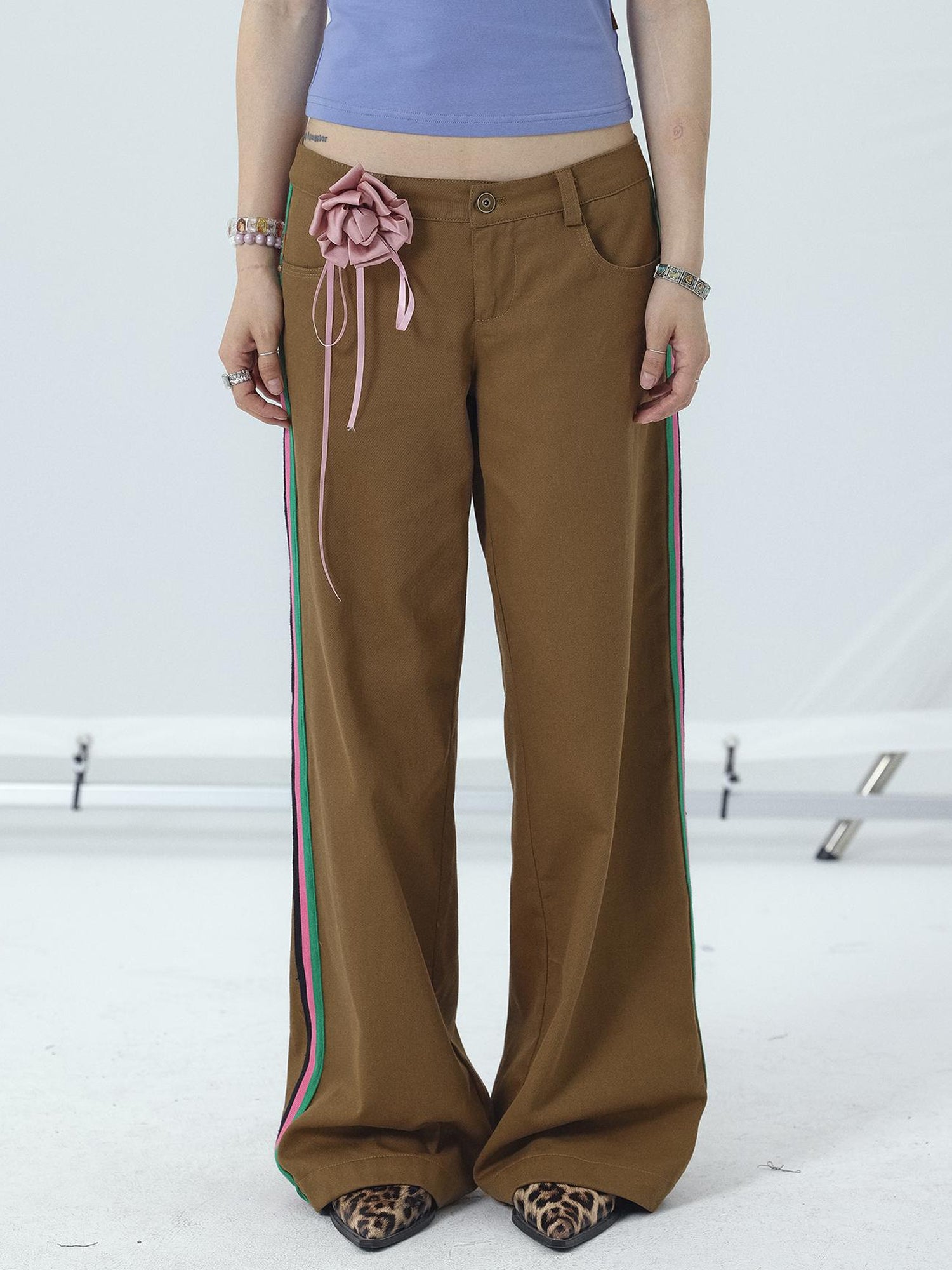 Achihara Missy Hilton Relaxed Wide Leg Trousers
