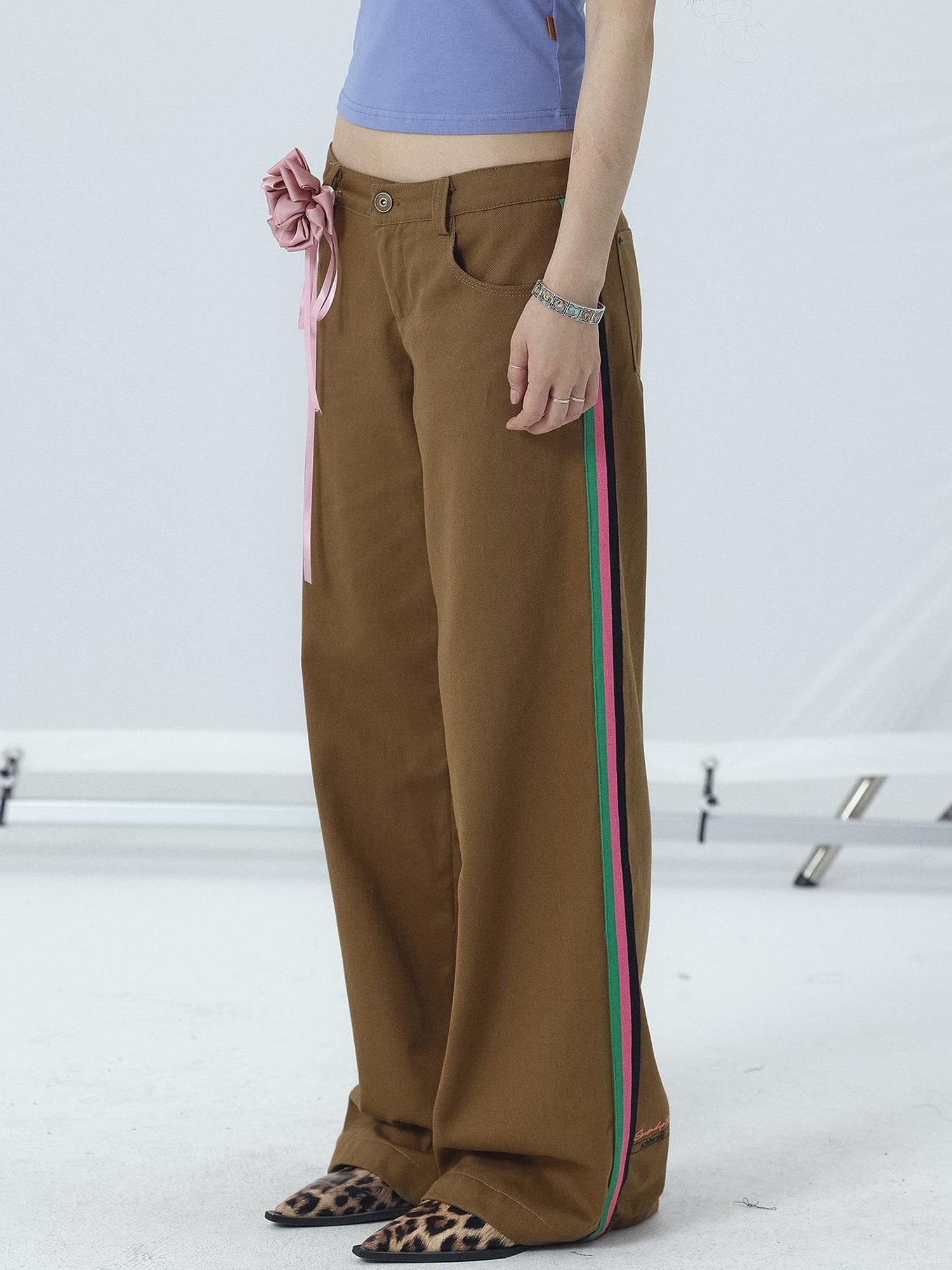 Achihara Missy Hilton Relaxed Wide Leg Trousers