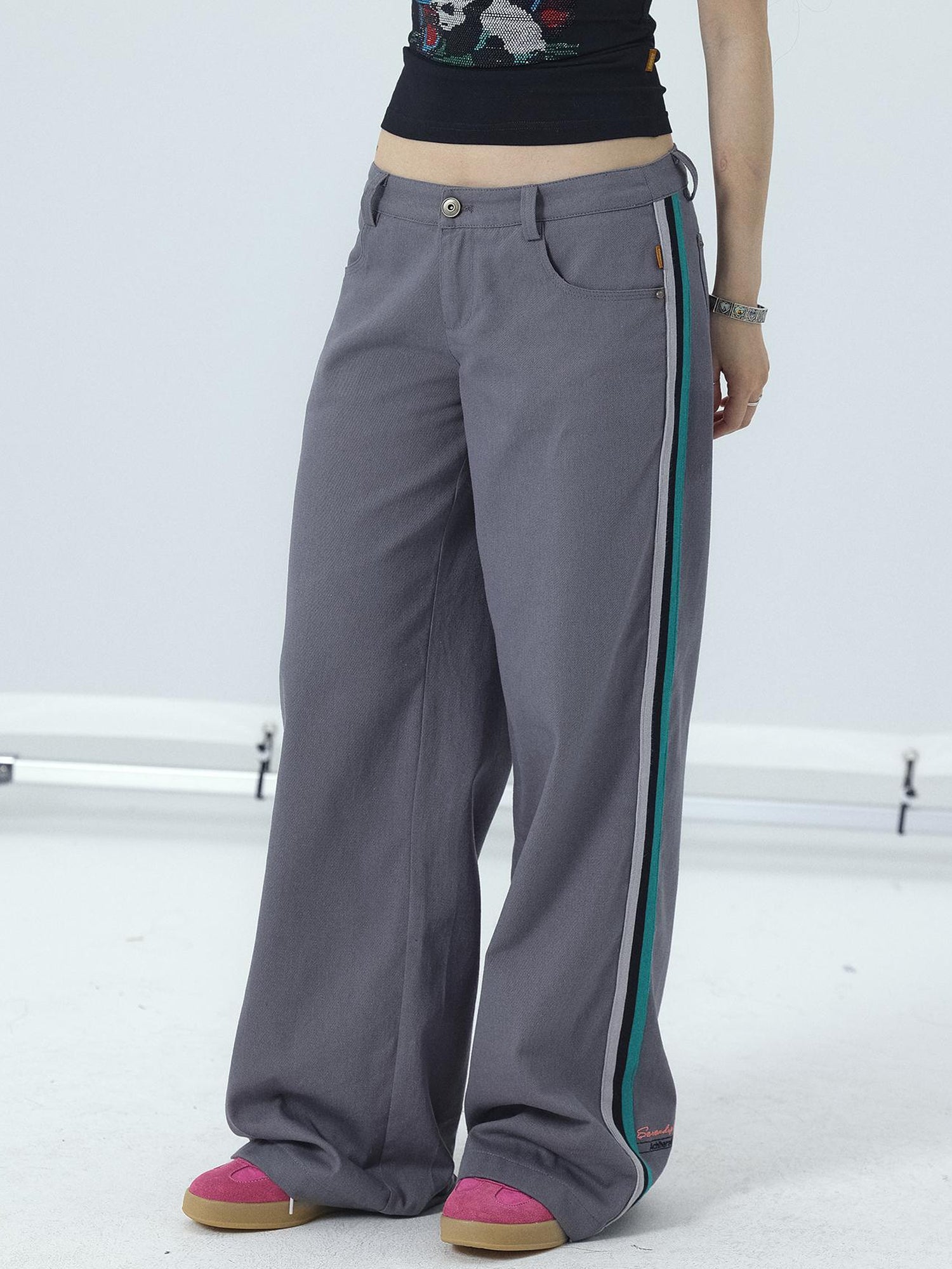Achihara Missy Hilton Relaxed Wide Leg Trousers