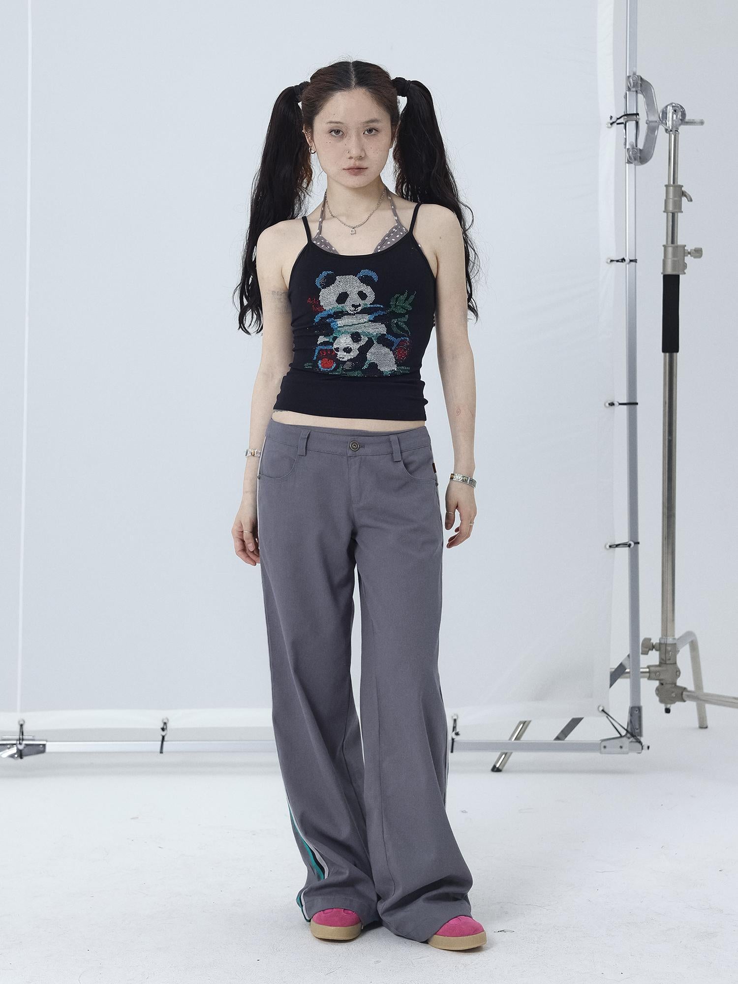 Achihara Missy Hilton Relaxed Wide Leg Trousers