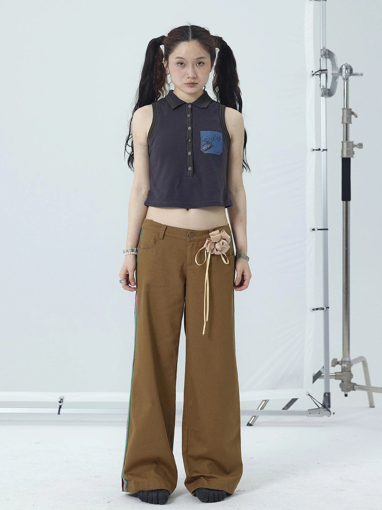 Missy Hilton Relaxed Wide Leg Trousers