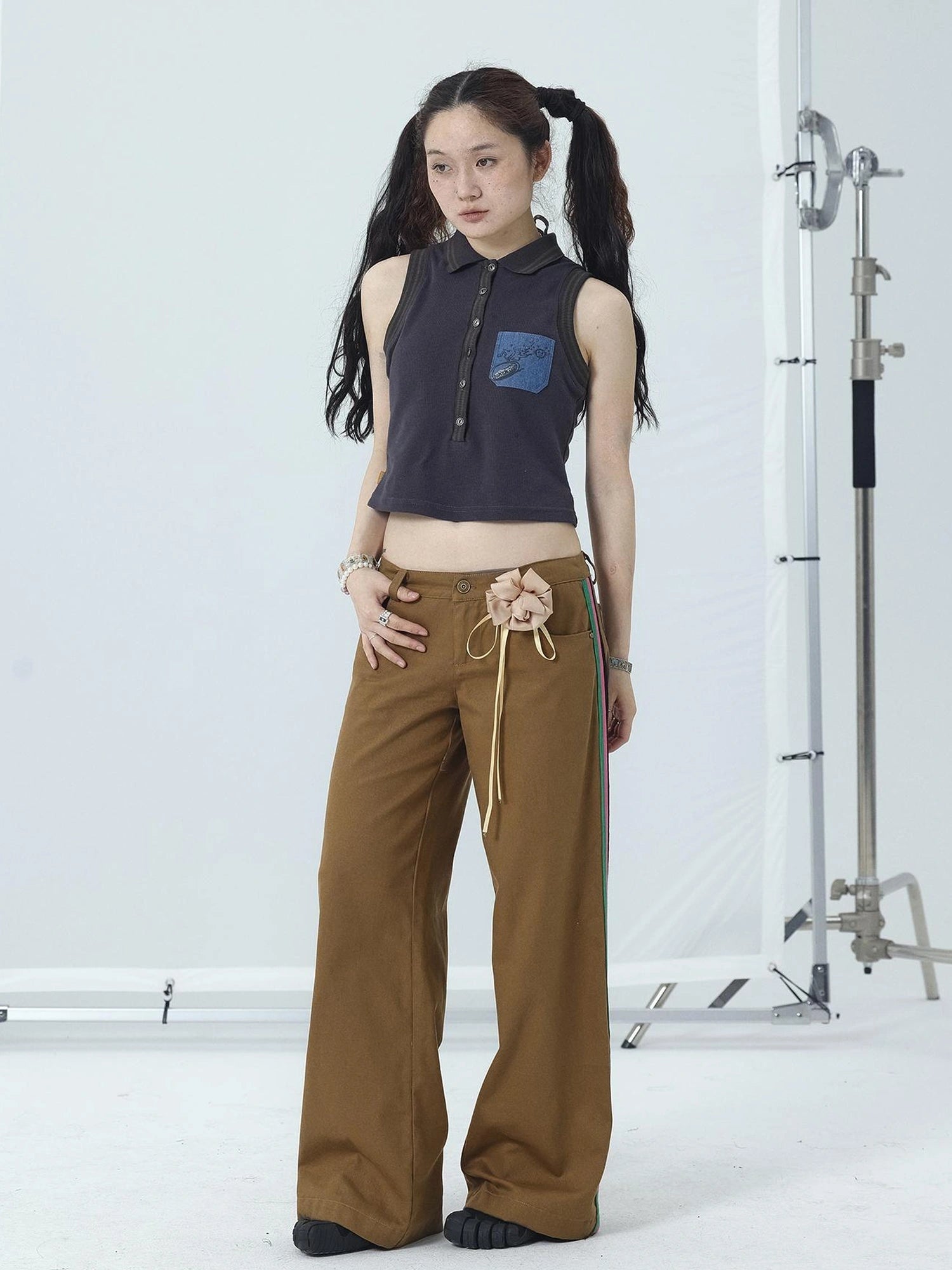 Missy Hilton Relaxed Wide Leg Trousers