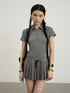 Nerd Skirt Pleated Polo Dress