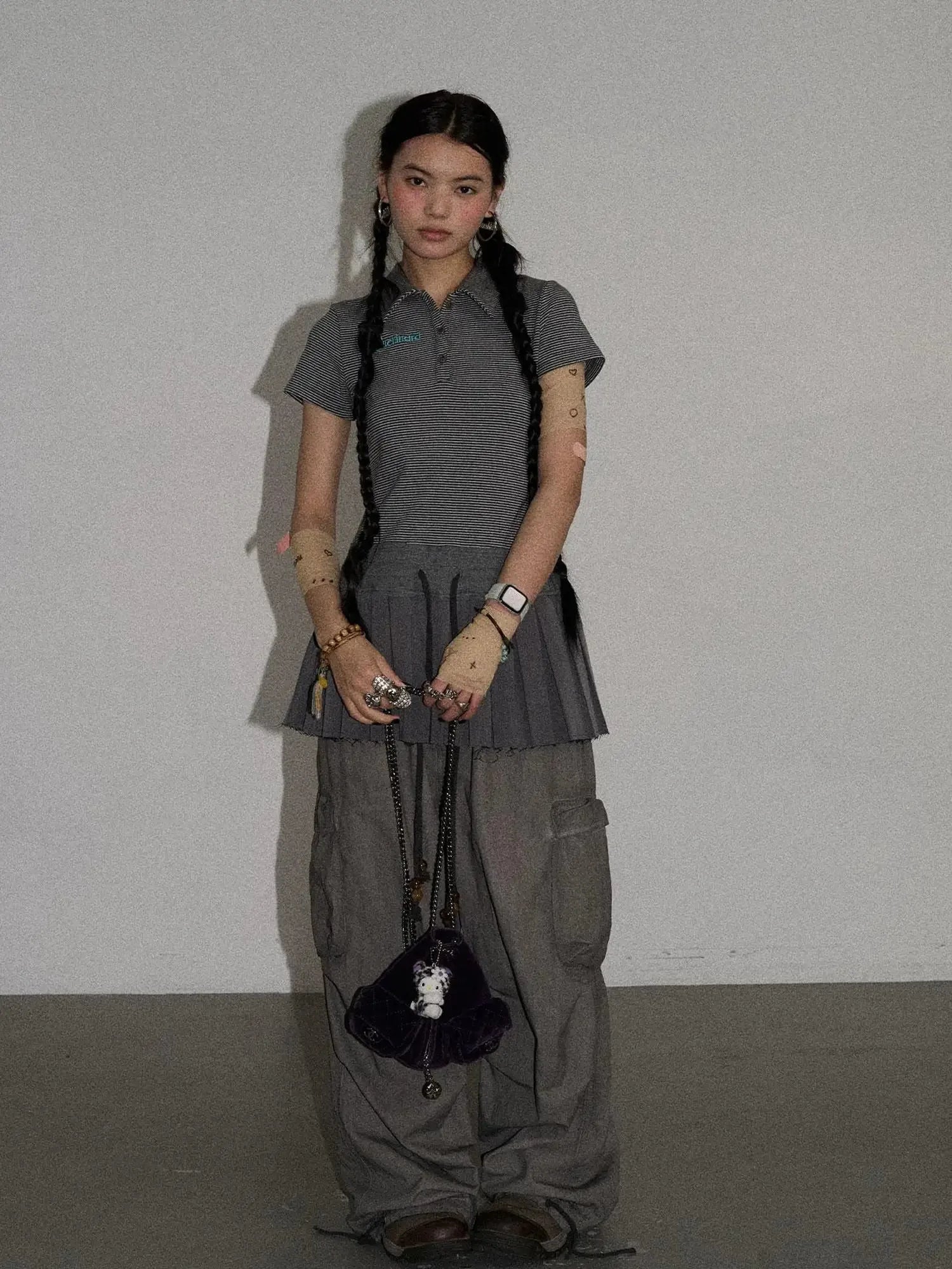 Nerd Skirt Pleated Polo Dress
