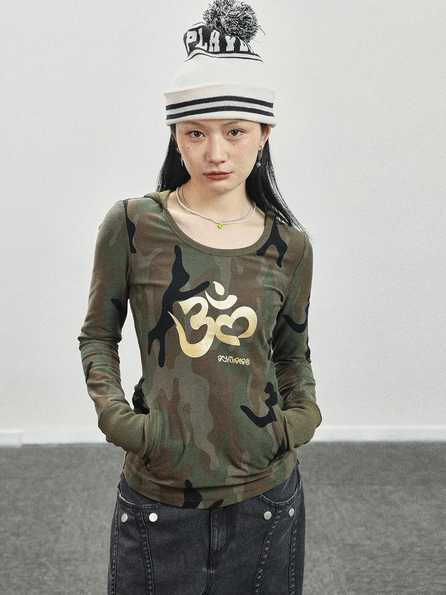 Olive Om Dream Print Long Sleeve Tee