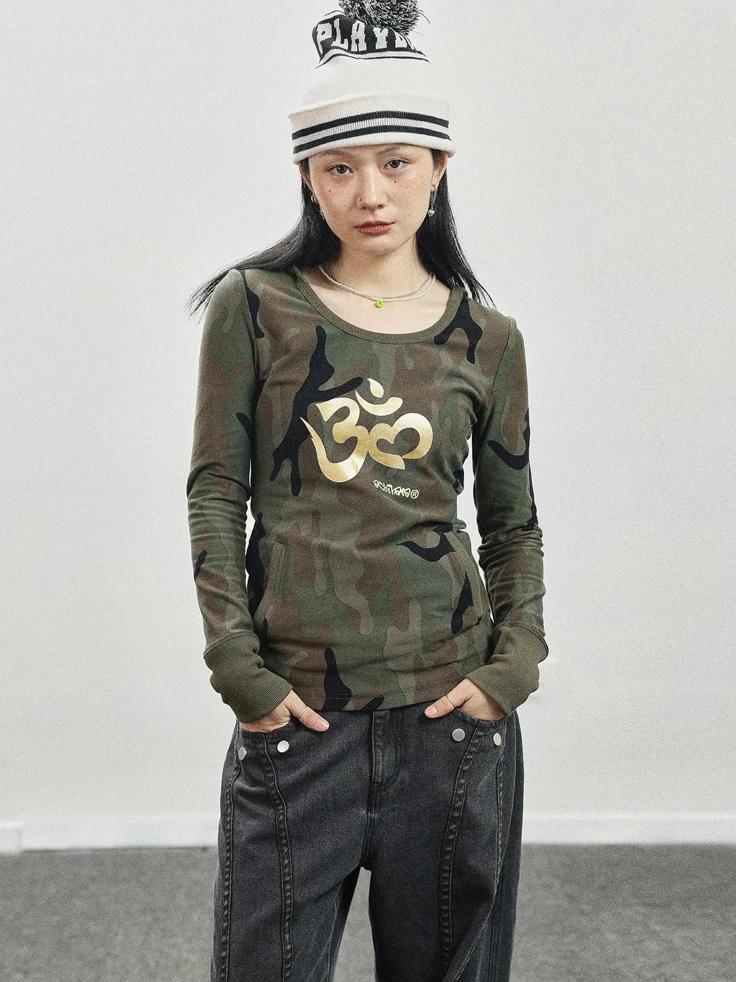 Olive Om Dream Print Long Sleeve Tee