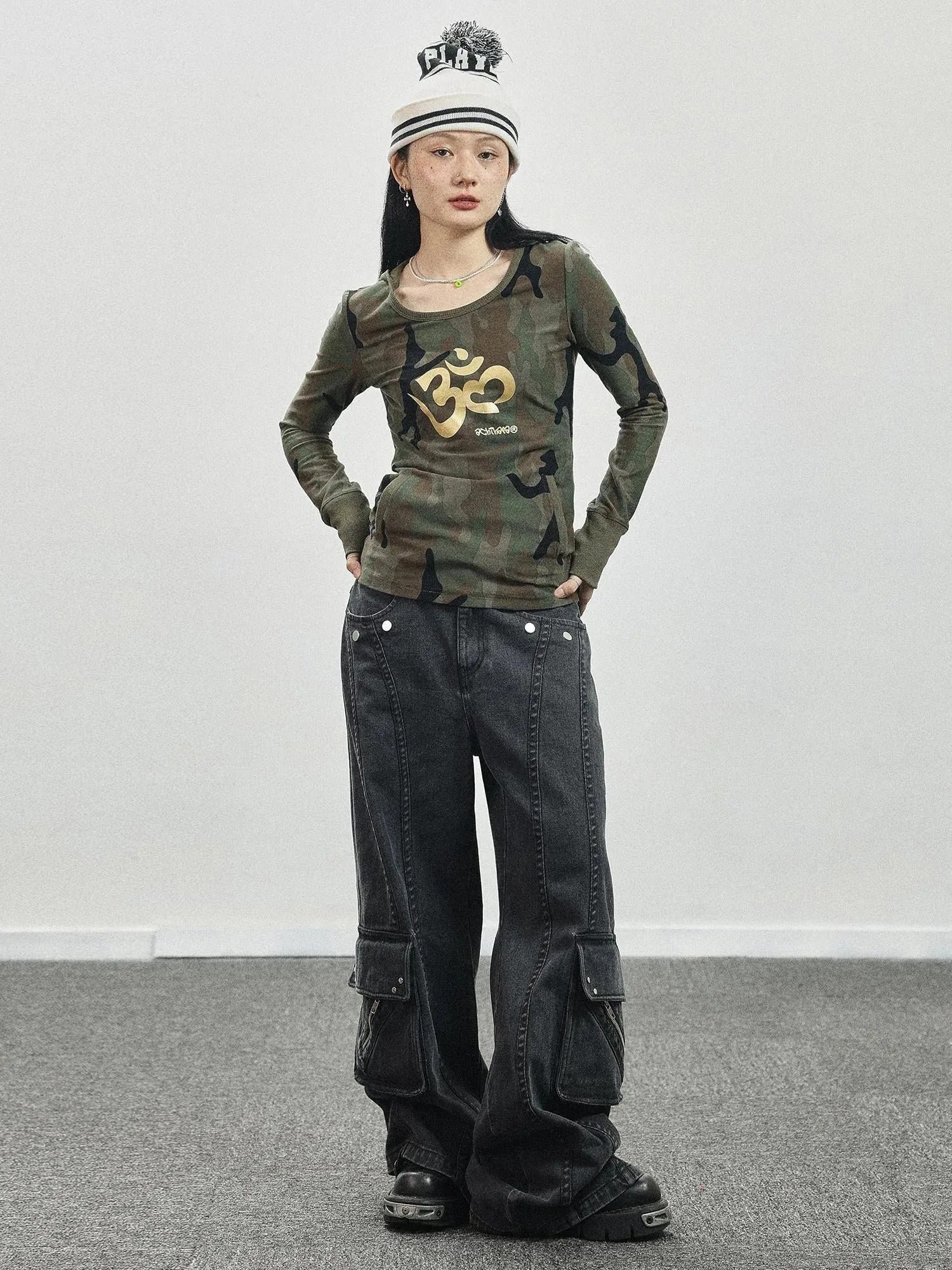 Olive Om Dream Print Long Sleeve Tee