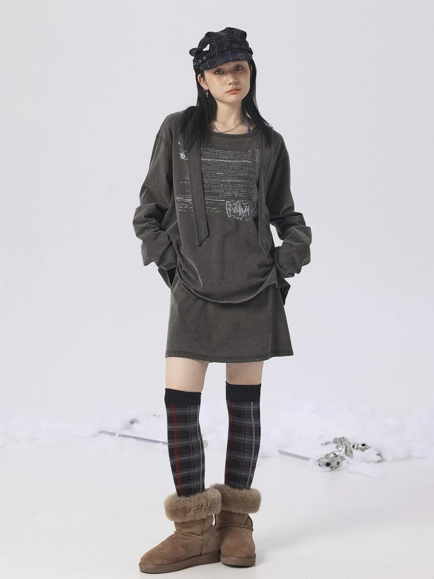 Oxidized Soap Slice 2.0 Long-Sleeve Hoodie Dress Set