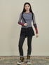 Pixel Sugar Sunscreen T-Shirt V-Neck Long-Sleeve