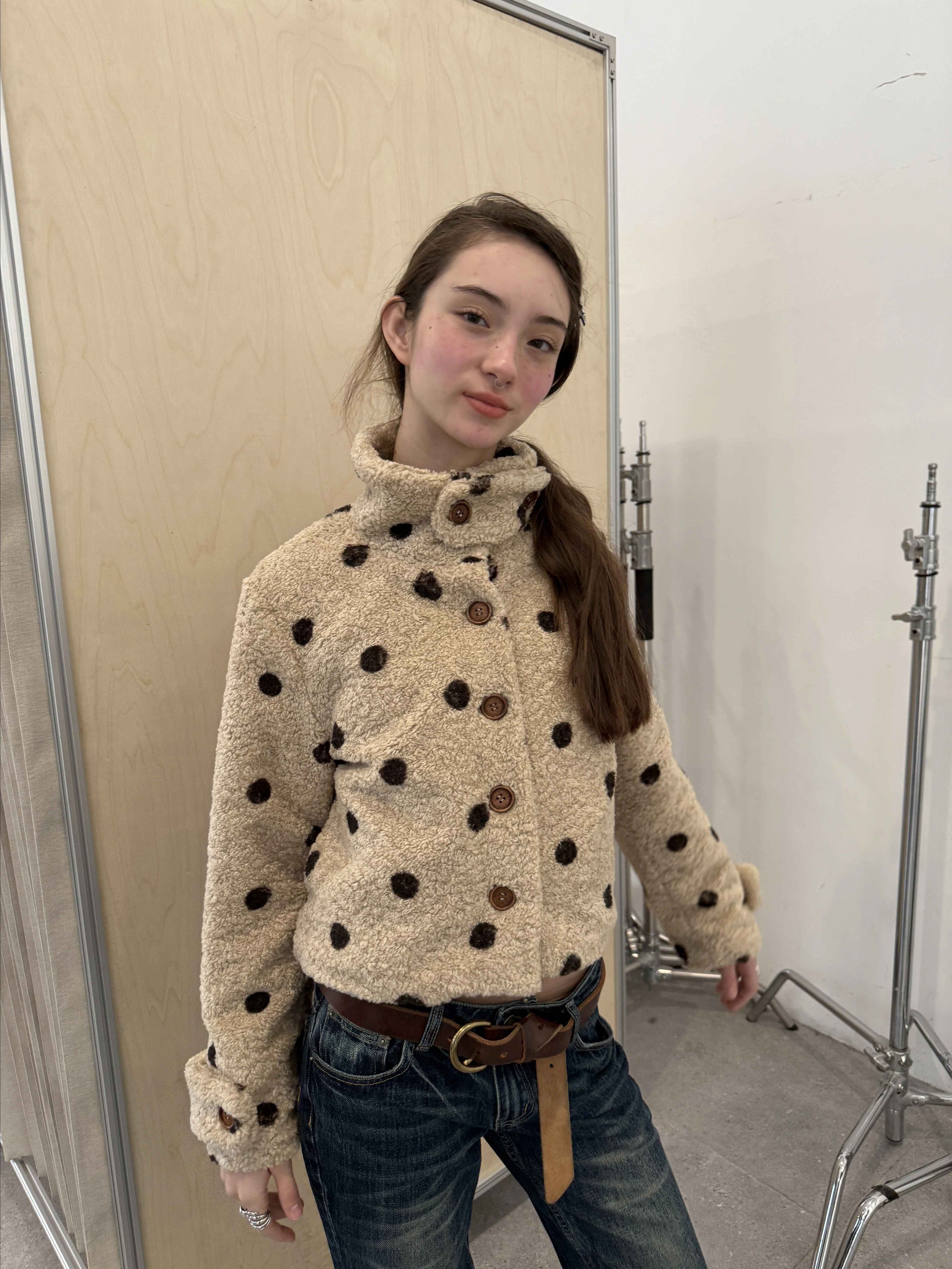 Achihara_Polka_Dot_Zip_Lapel_Commuter_Long_Sleeve_Regular_Fit_Women_Polyester_Jacket_MISSTT