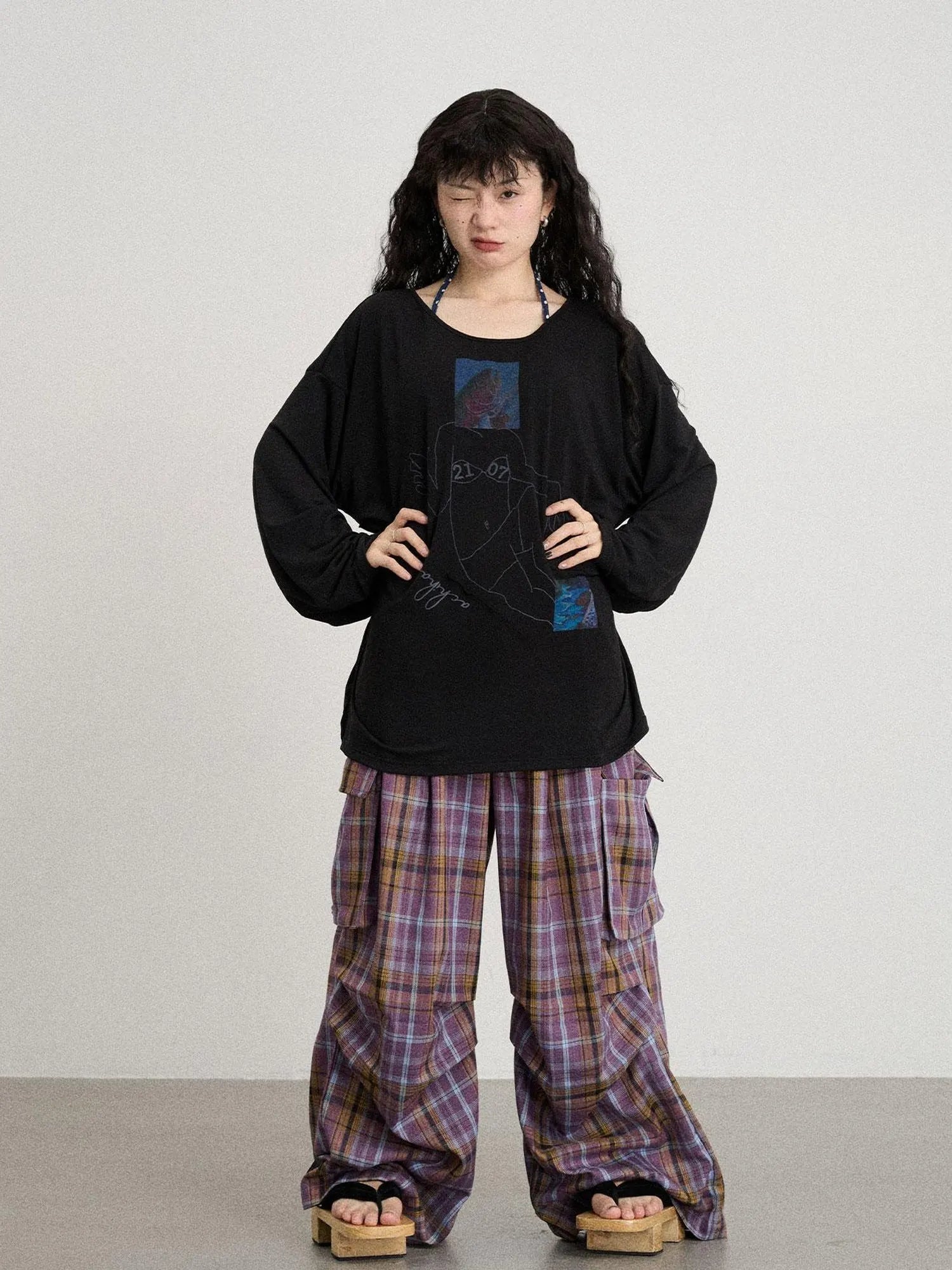 Relaxed Salted Fish Sunshield Loose Top