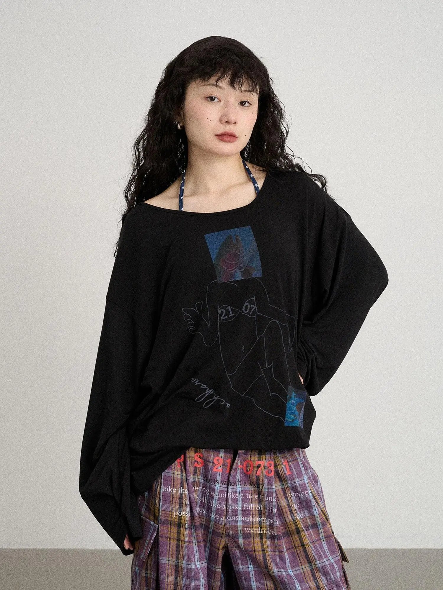 Relaxed Salted Fish Sunshield Loose Top