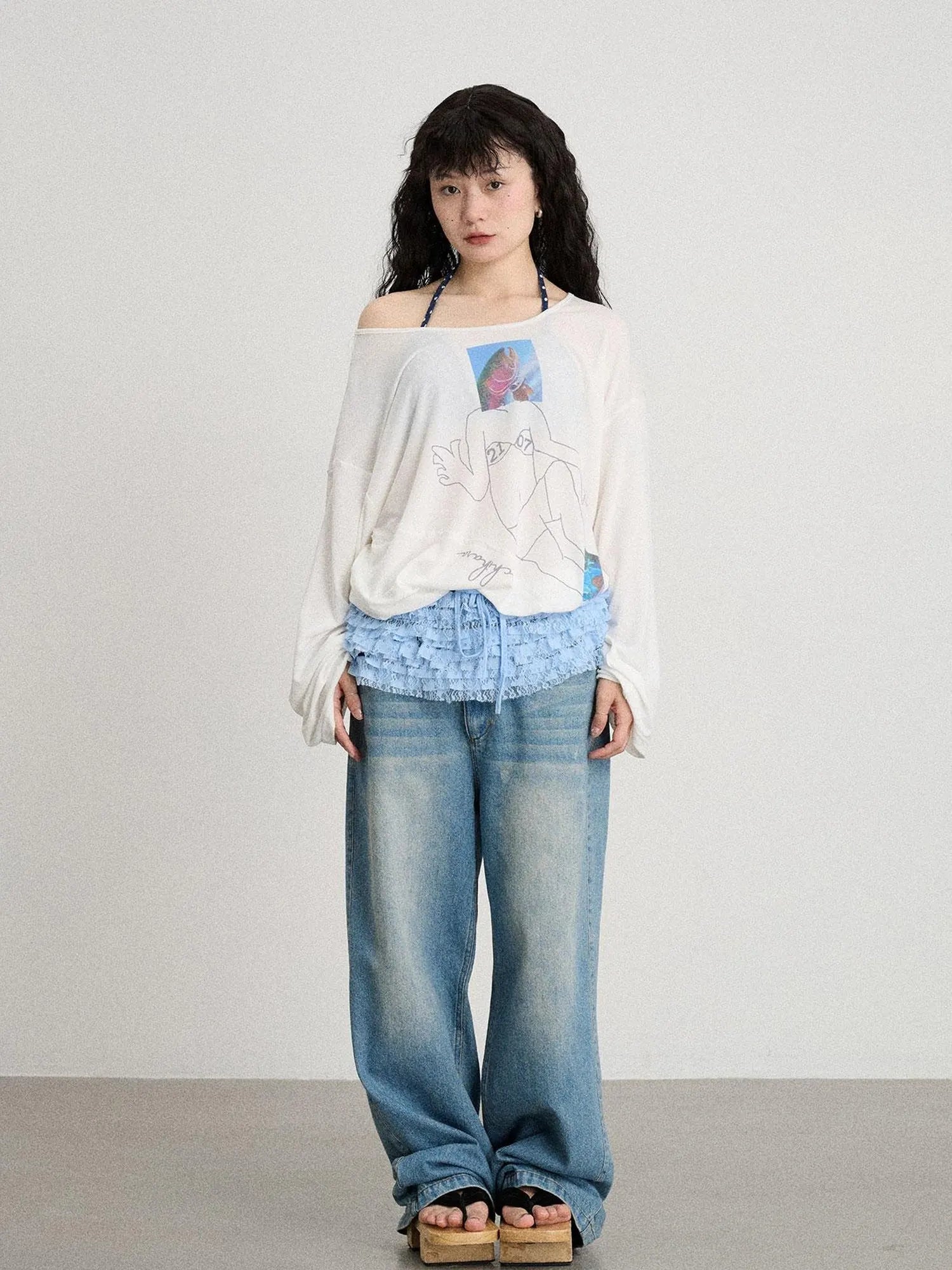 Relaxed Salted Fish Sunshield Loose Top
