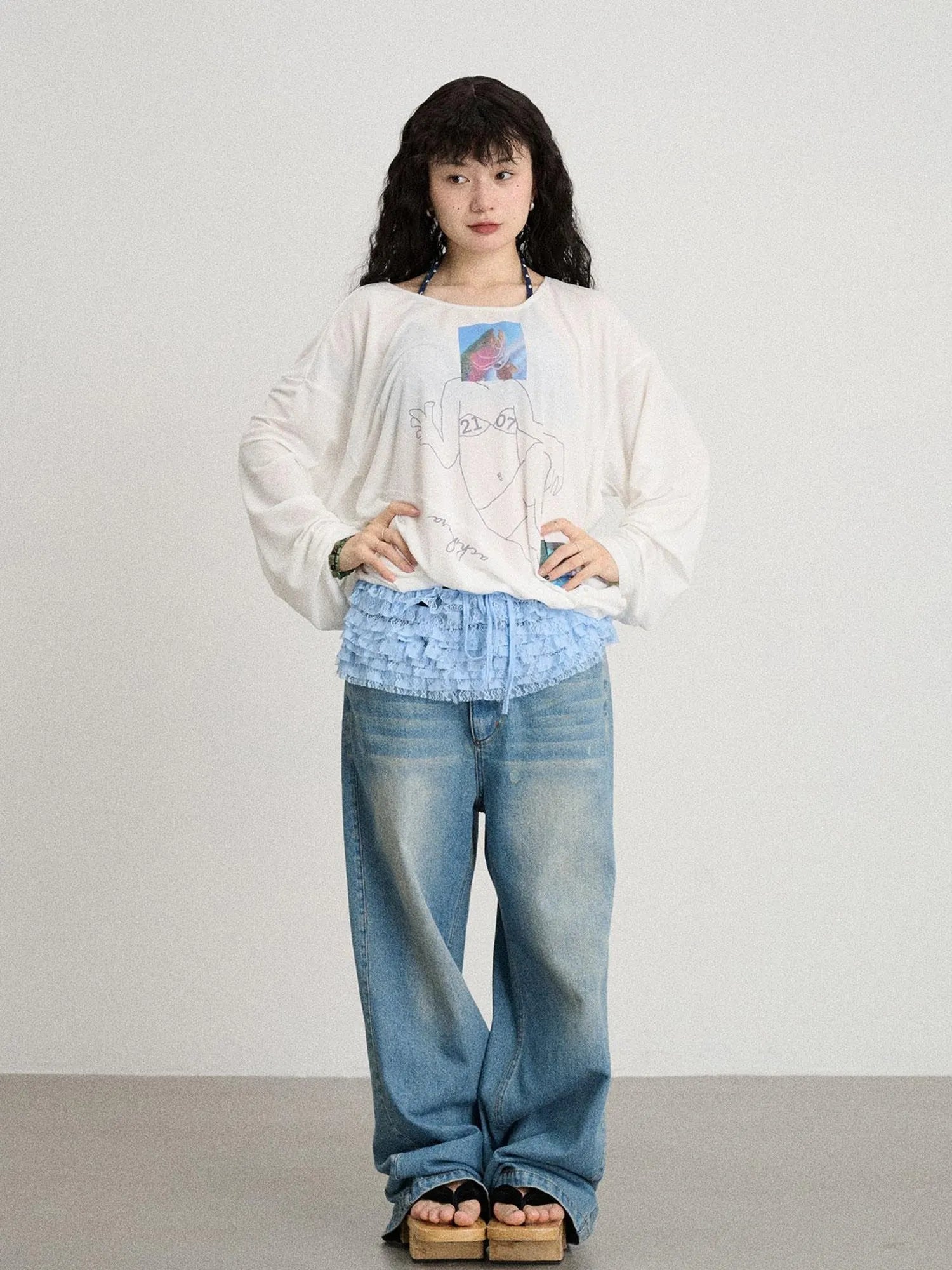 Relaxed Salted Fish Sunshield Loose Top